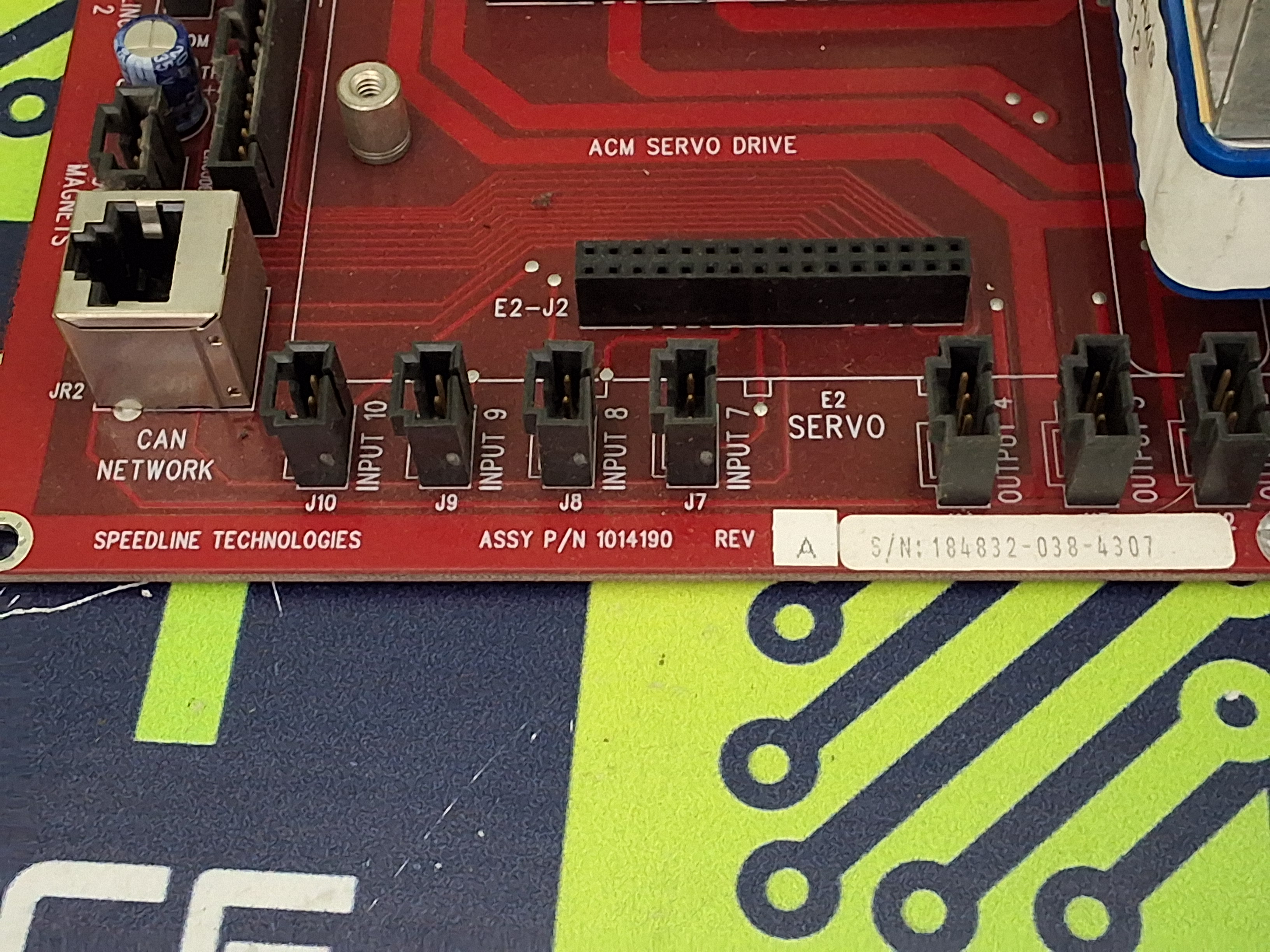 Used SPEEDLINE TECHNOLOGIES 1014190 SERVO DRIVE BOARD