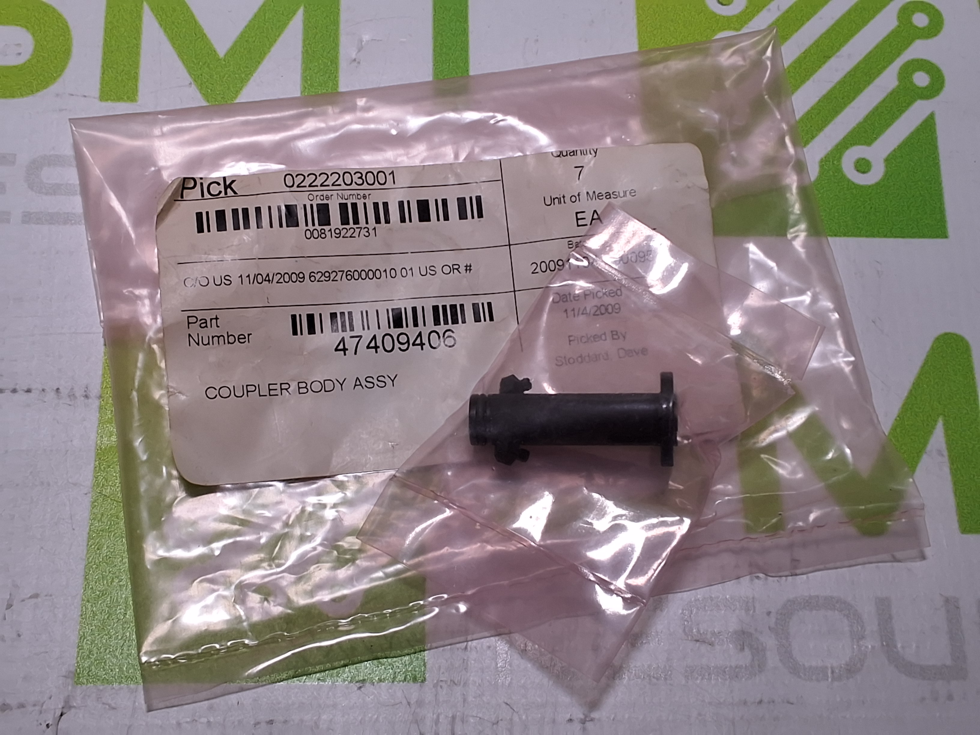 UNIVERSAL INSTRUMENTS 47409406 COUPLER BODY ASSEMBLY - LOT OF 6 - NEW