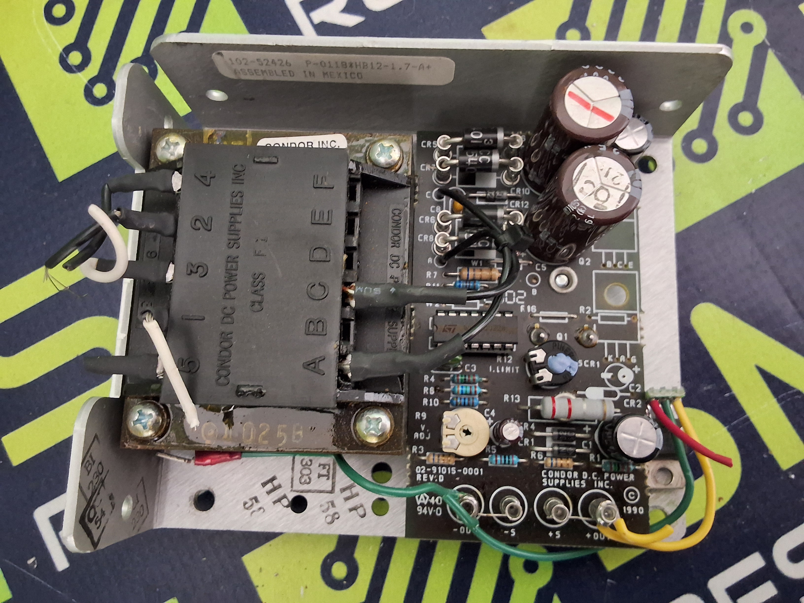 Used CONDOR HB12-1.7-A+ POWER SUPPLY 100-240VAC 12V 1.7A