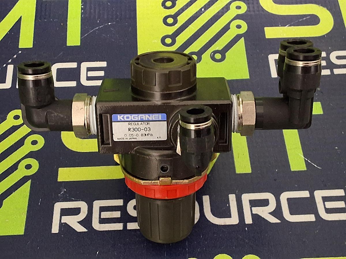 Used KOGANEI R300-03 AIR PRESSURE REGULATOR 0.05-0.83 MPa 