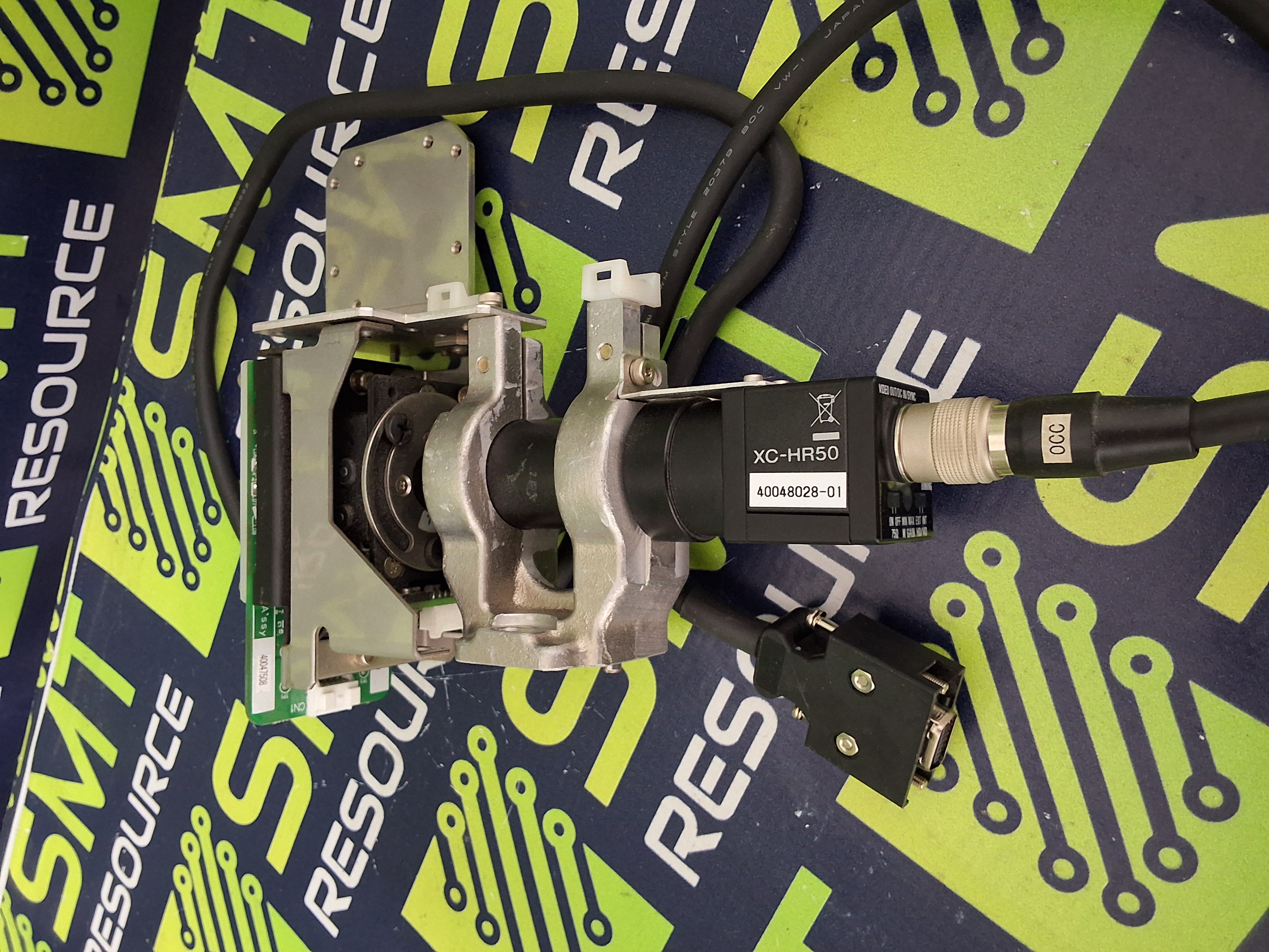 Used SONY XC-HR50 CCD CAMERA WITH JUKI 40047507 / 40047508 OCC LIGHT ASSEMBLY 40047511 / 40047512