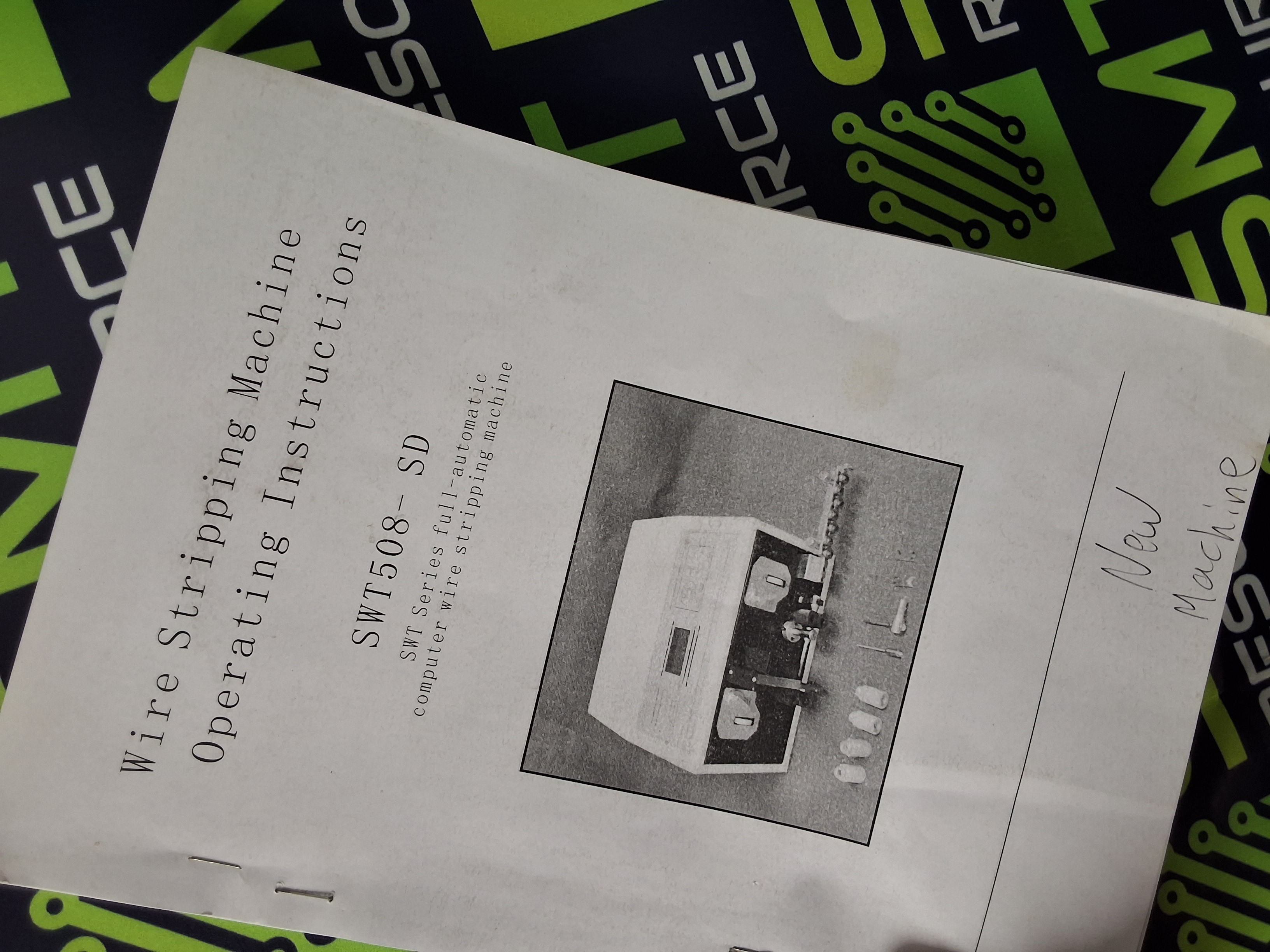 Used SWT508-SD MODEL FULL AUTOMATIC COMPUTER WIRE STRIPPER WITH PARTS & ACCESSORIES