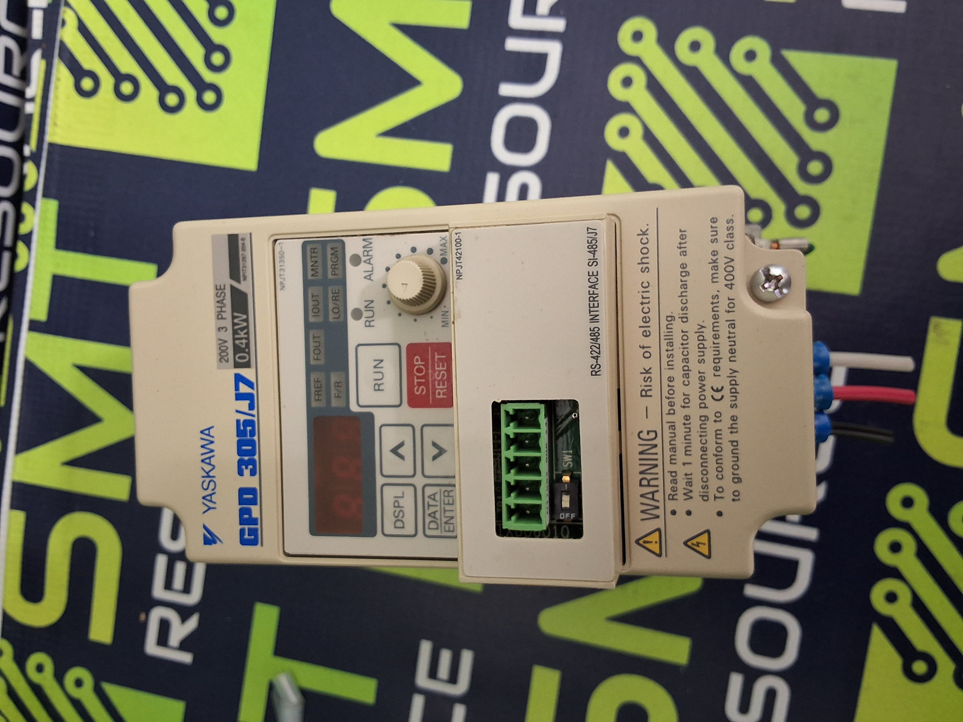 Used YASKAWA CIMR-J7AM20P4 INVERTER / SERVO DRIVE GPD 305/J7