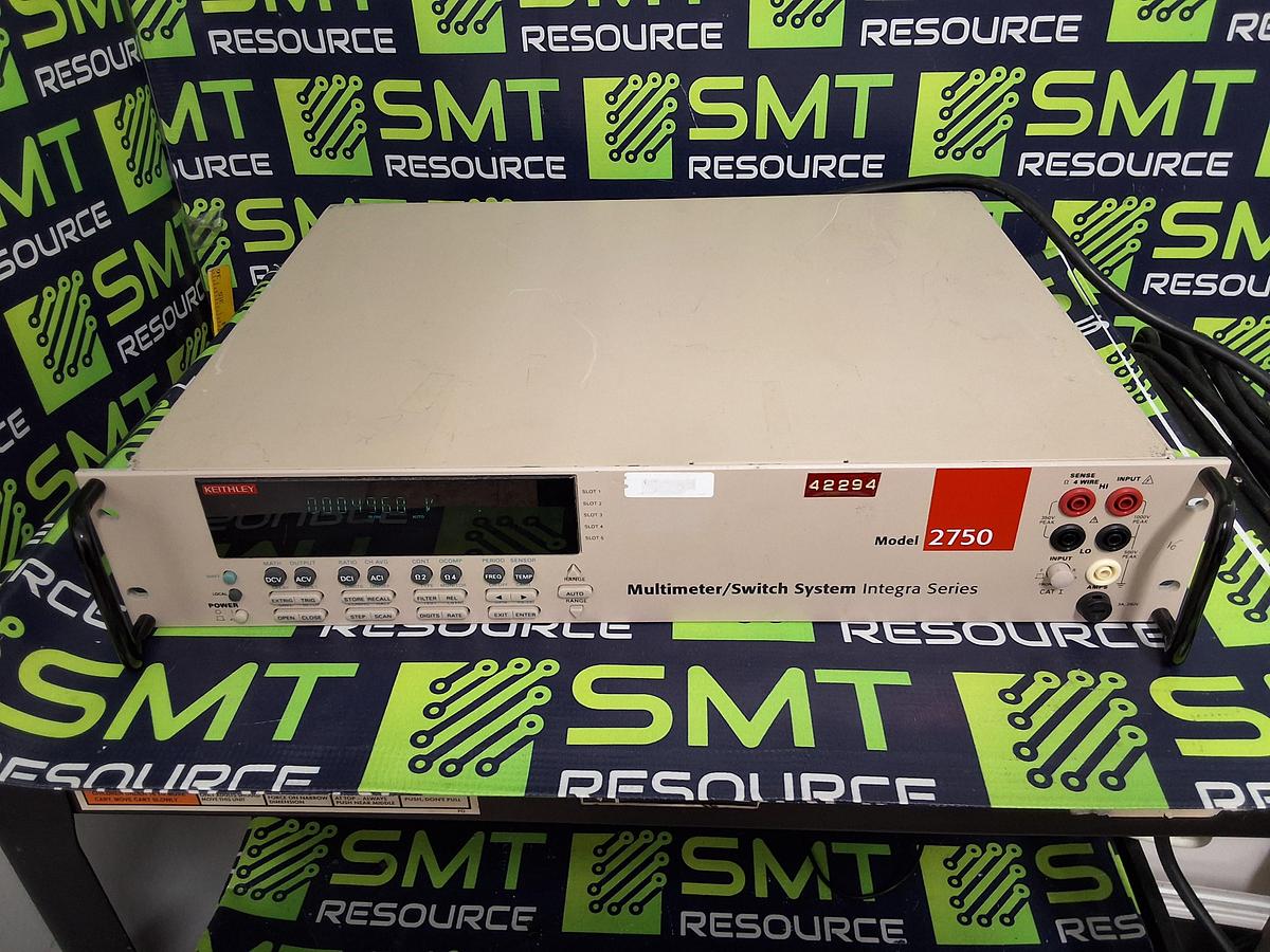 Used KEITHLEY 2750 INTEGRA SERIES MULTIMETER/SWITCH SYSTEM