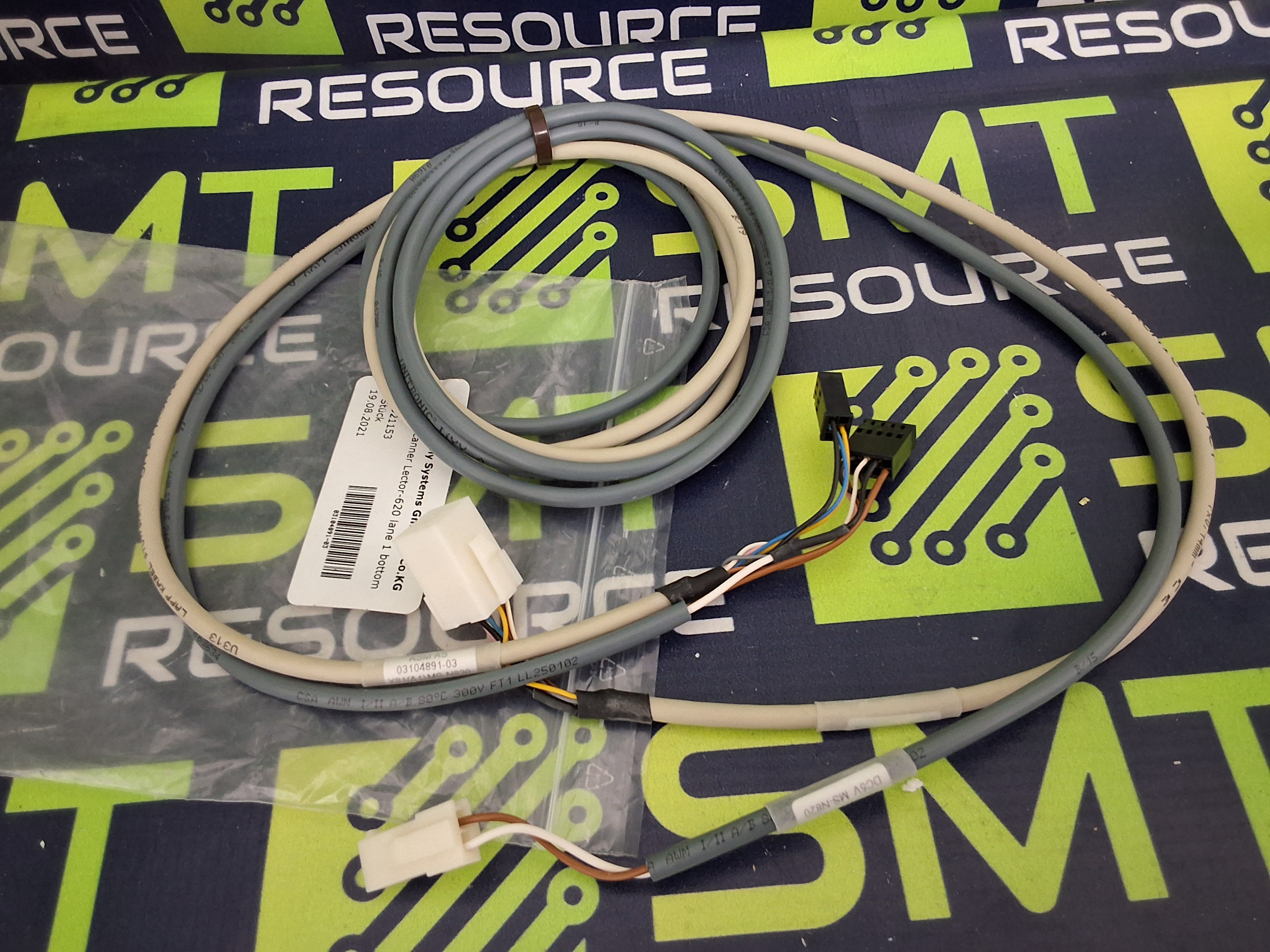 ASM ASSEMBLY SYSTEMS 03104891-03 SCANNER CABLE / Cable BC scanner Lector-620 lane 1 bottom - BRAND NEW