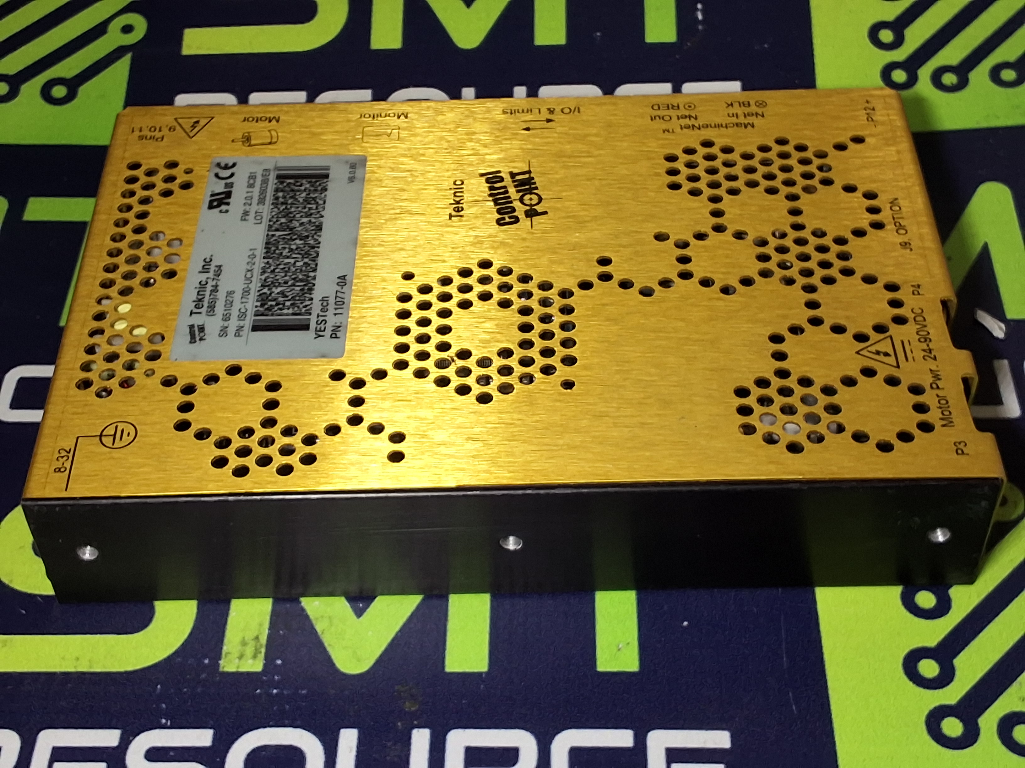 Used NORDSON TEKNIC ISC-1700-UCX-2-0-1 INTEGRATED SERVO CONTROLLER 11077-0A
