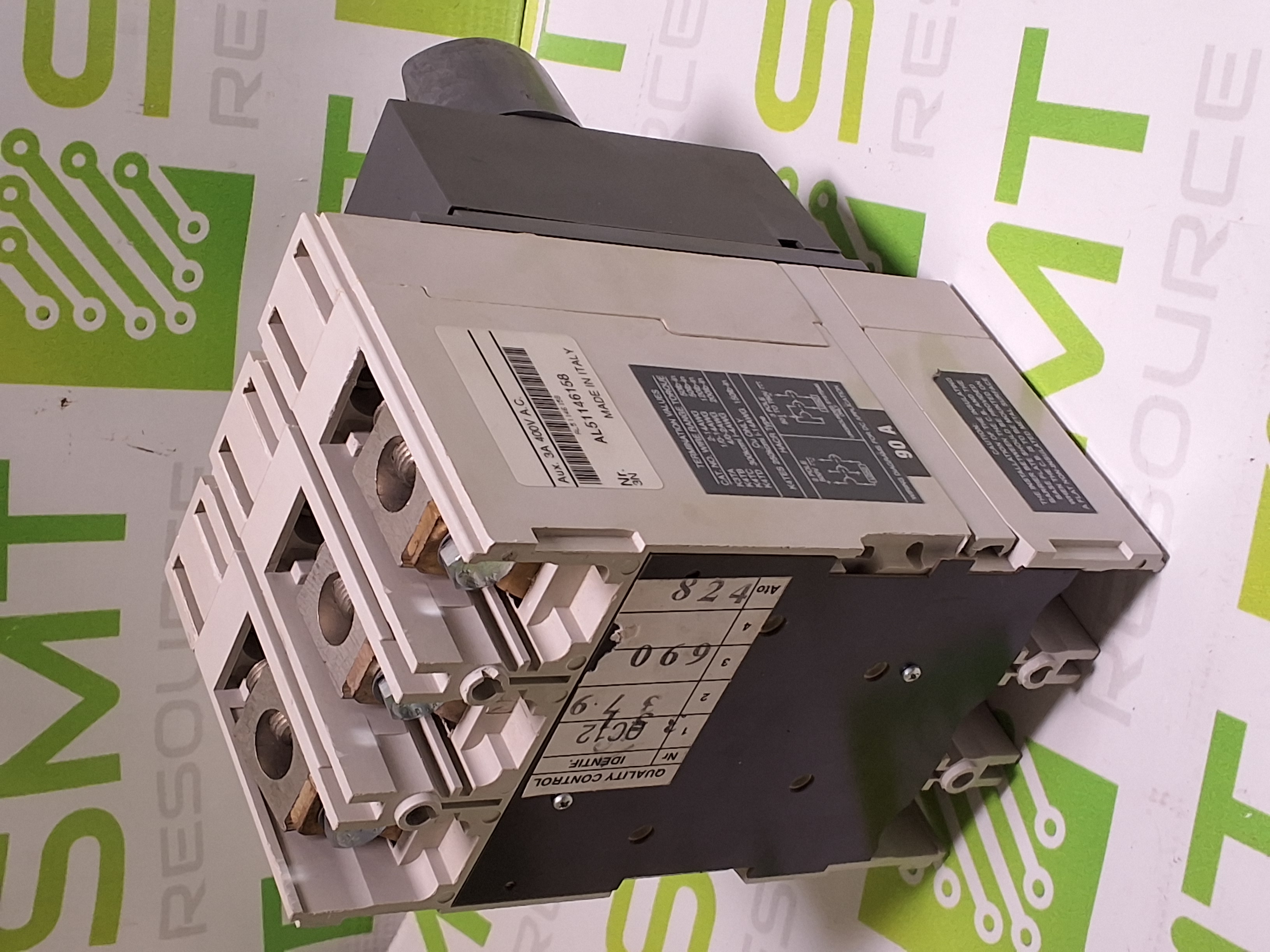 Used ABB SACE S3 S3H 90A 3-POLE CIRCUIT BREAKER 600VAC