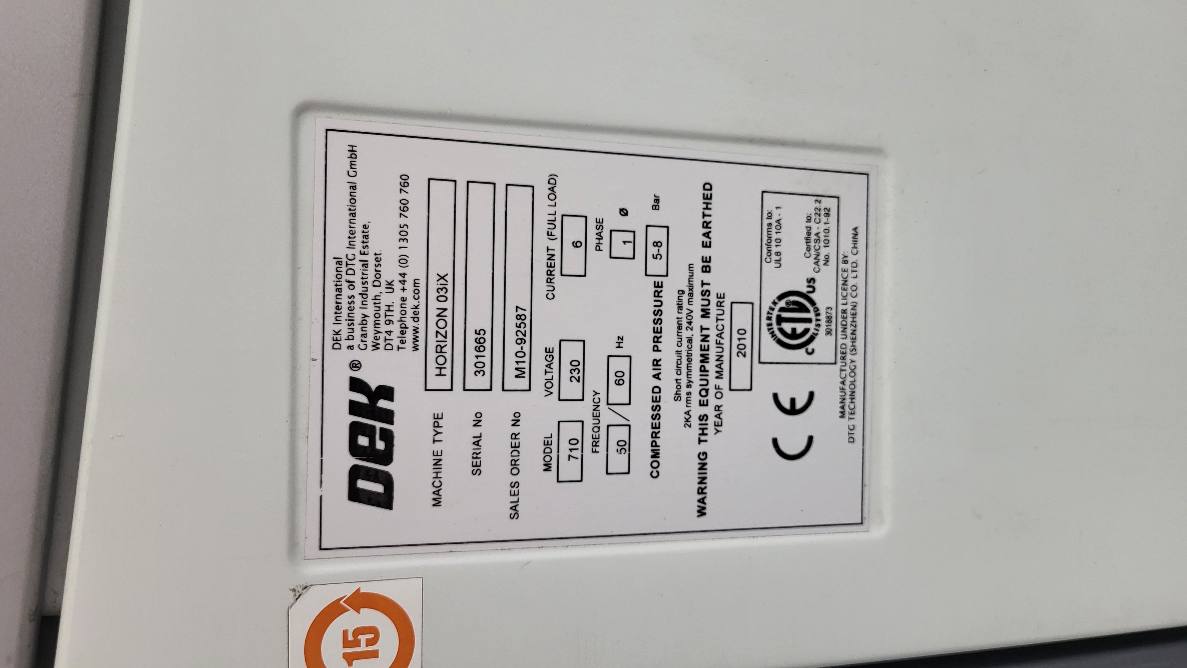 Used 2010 DEK Horizon 03iX