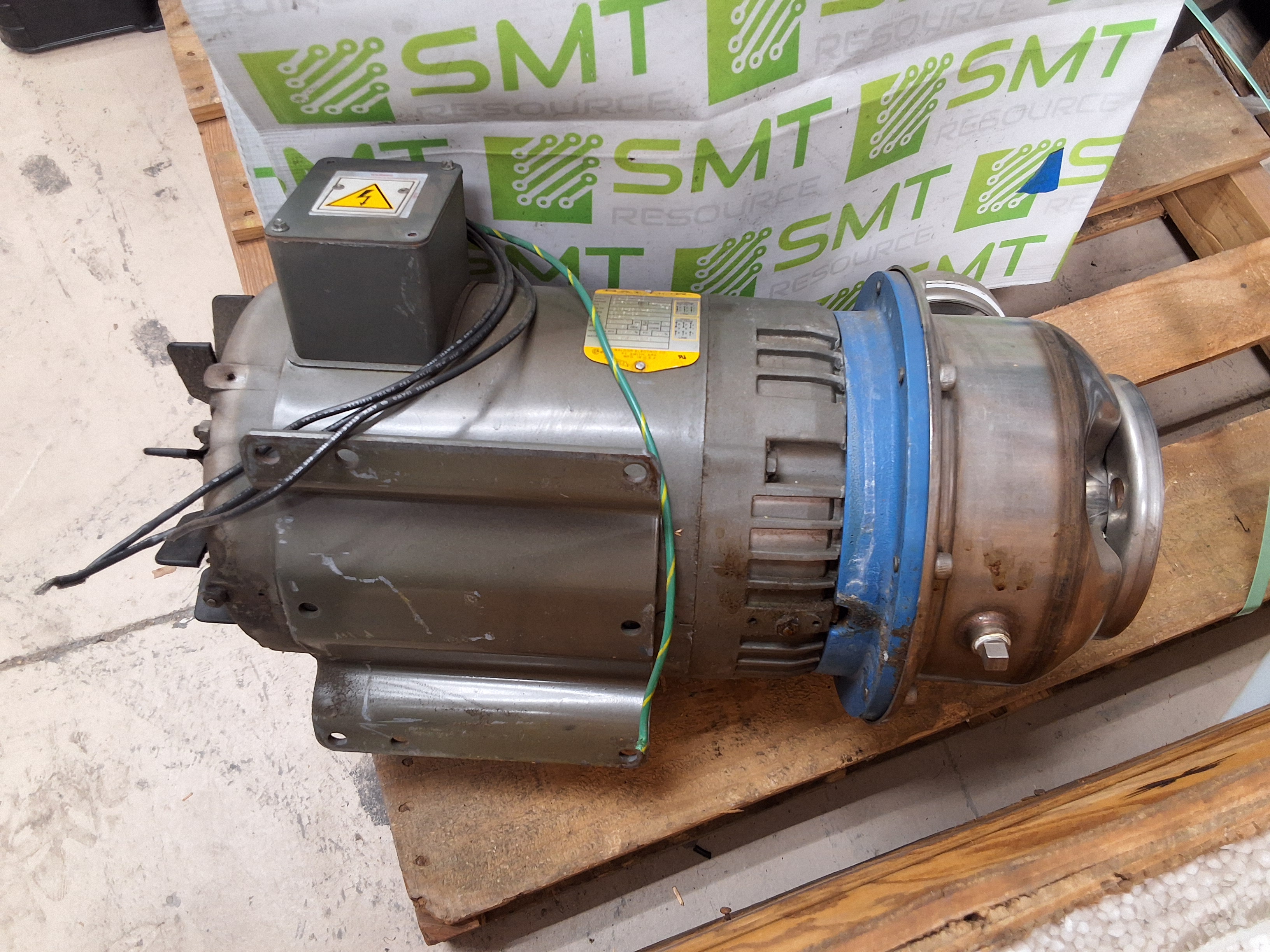 Used BALDOR JMM3711T INDUSTRIAL MOTOR 10HP, 3450RPM, 230/460V, 3PHASE, 215JM Frame, 60Hz