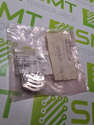 UNIVERSAL INSTRUMENTS 6300916867 HOOK (FRONT HOOK) ASSEMEBLY - LOT OF 5- NEW