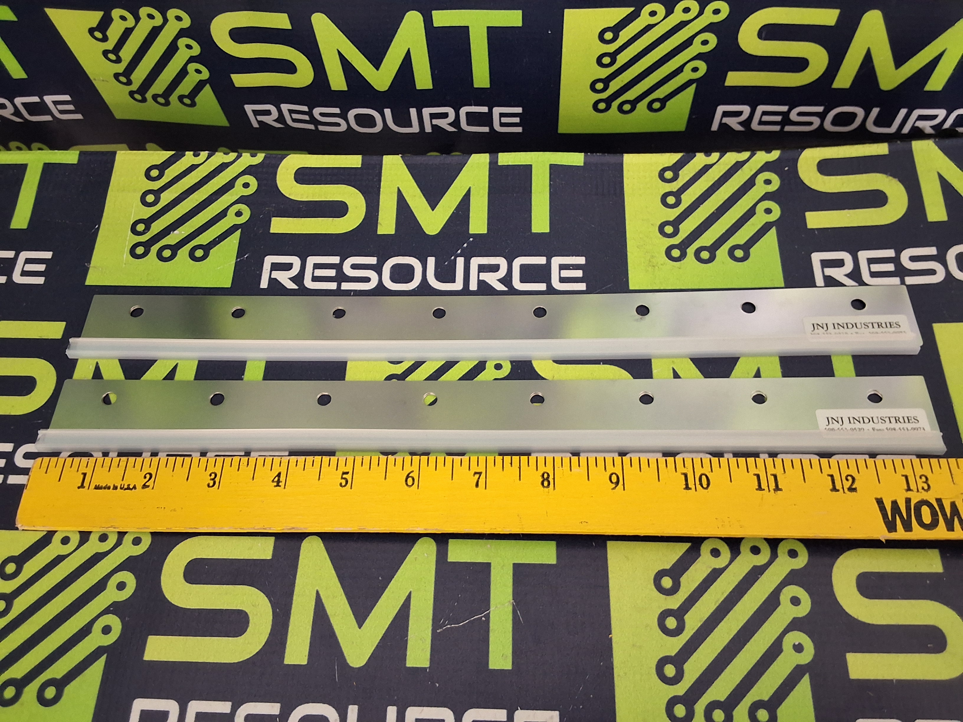 DEK JNJ INDUSTRIES DFMBO-350 METAL SCREW-MOUNT SQUEEGEE BLADE SET 350mm - BRAND NEW