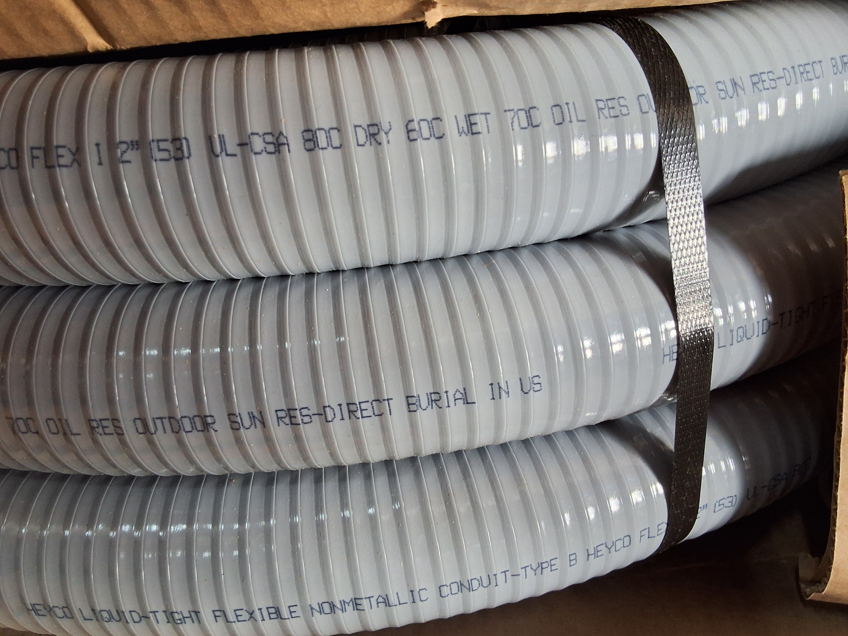 HEYC0-FLEX I 8436 HF 2" TYPE B 50' COIL GRAY CONDUIT