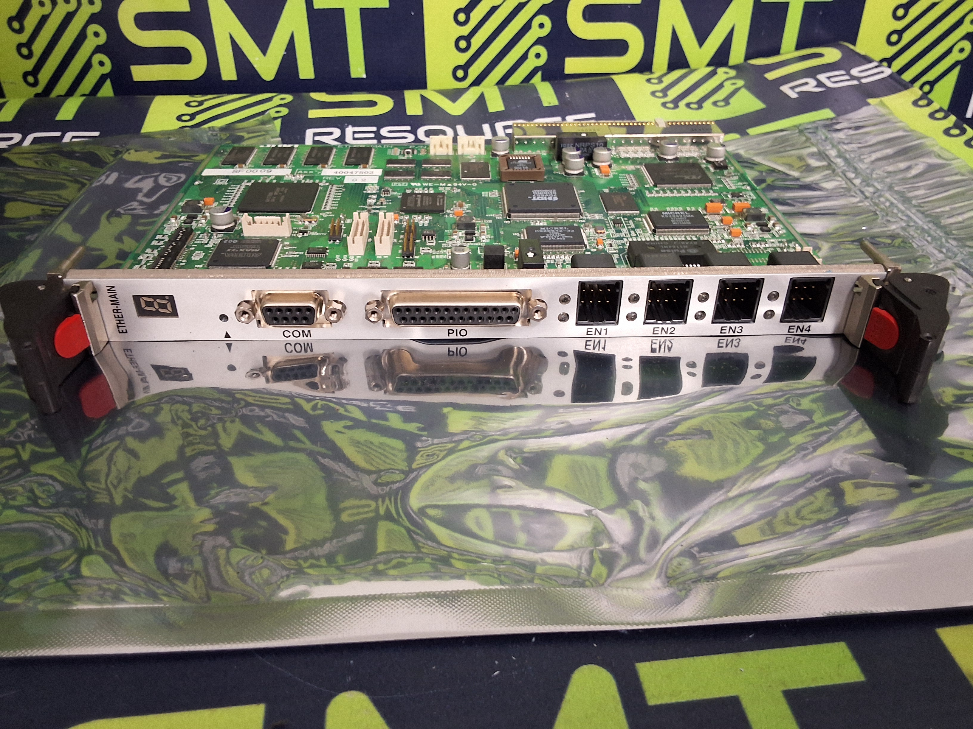 Used JUKI 40047501 / 40047502 ETHER-MAIN CONTROL BOARD ASSEMBLY