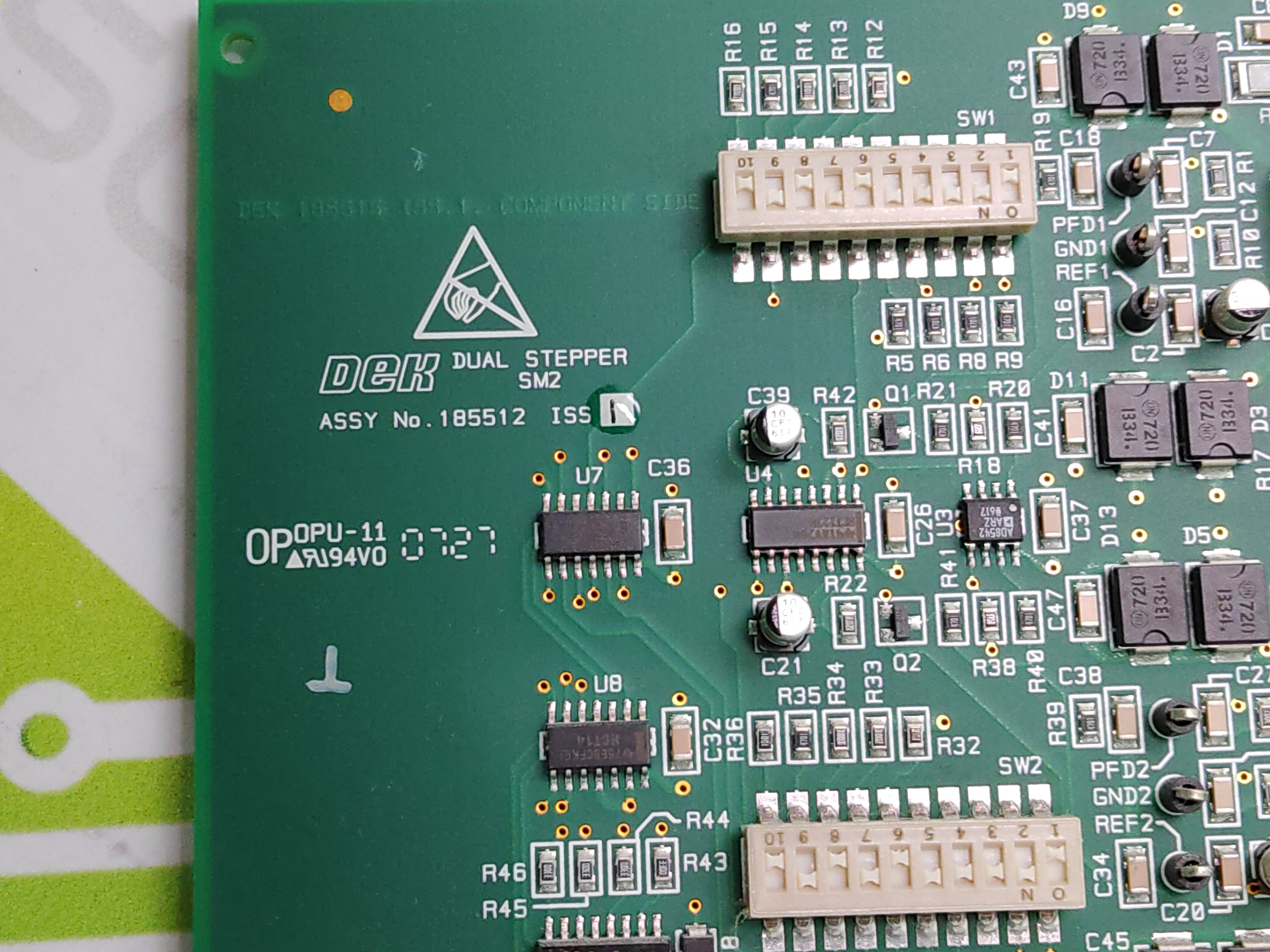 Used DEK 185512 DUAL STEPPER MODULE PROCESSOR SM2 