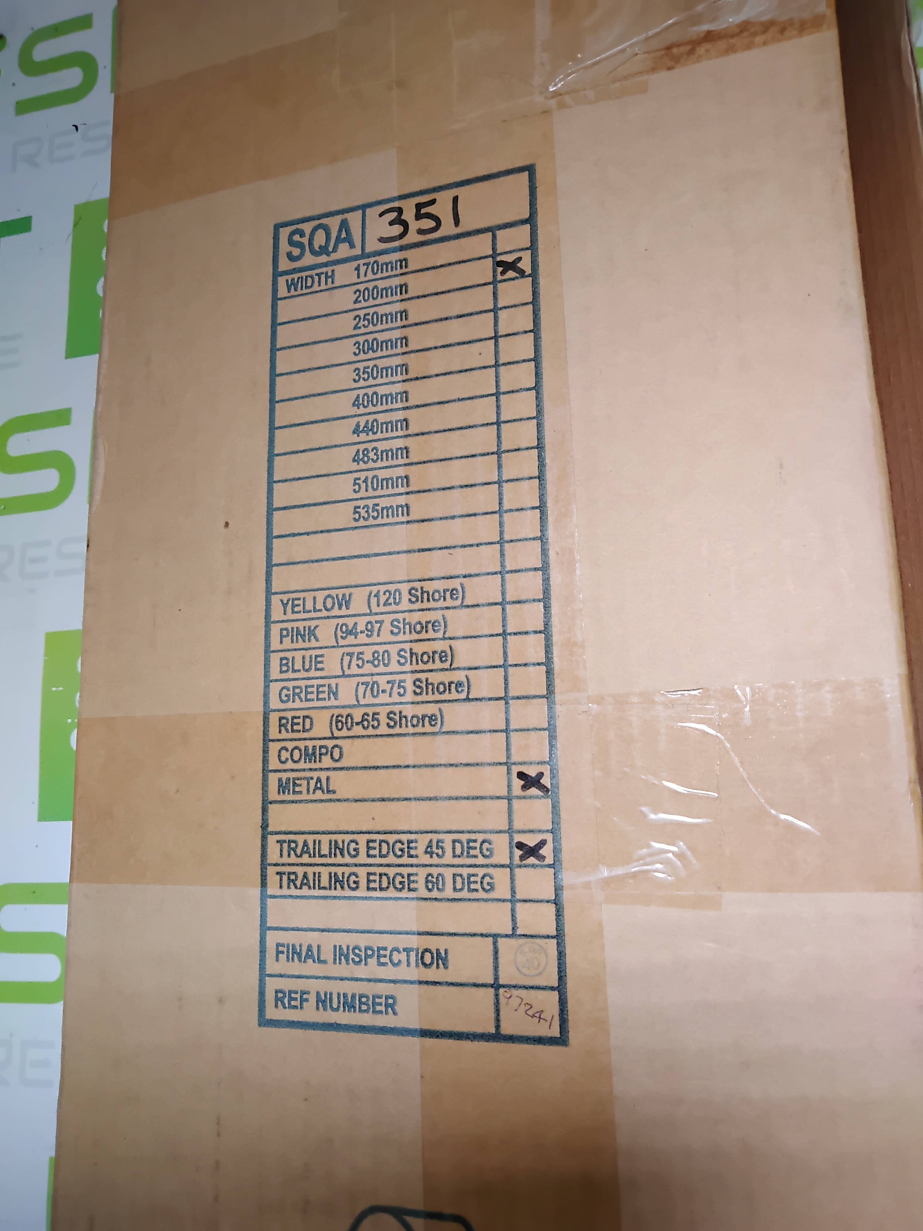 SQUEEGE HOLDER AND BLADE SET 200mm 7.87in