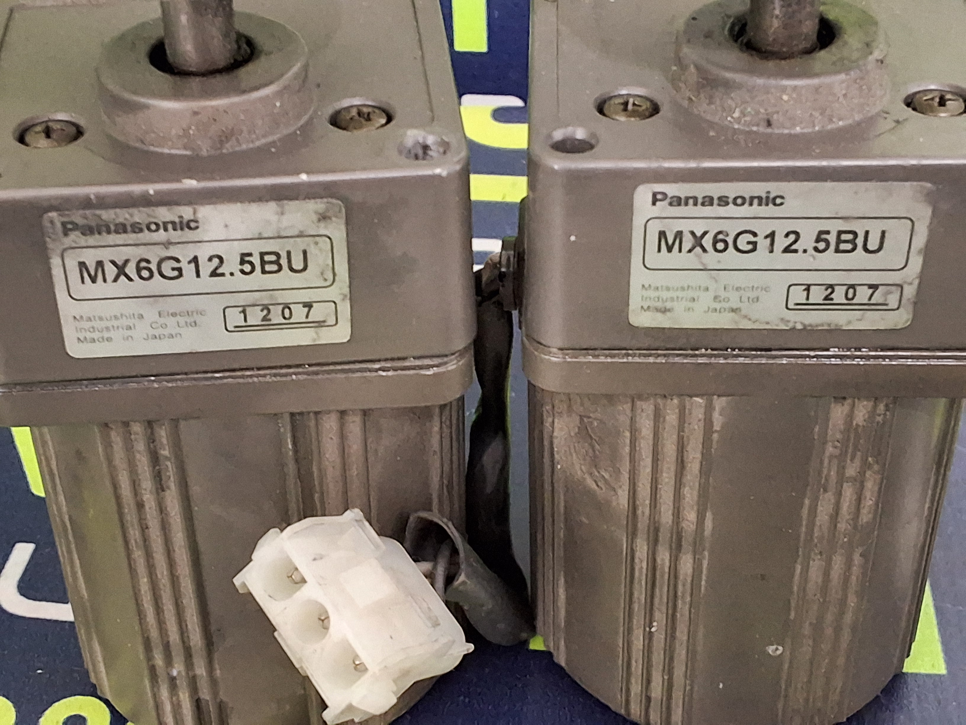 Used PANASONIC M61X6GU SINGLE PHASE INDUCTION MOTOR W/ MX6G12.5BU GEARHEAD