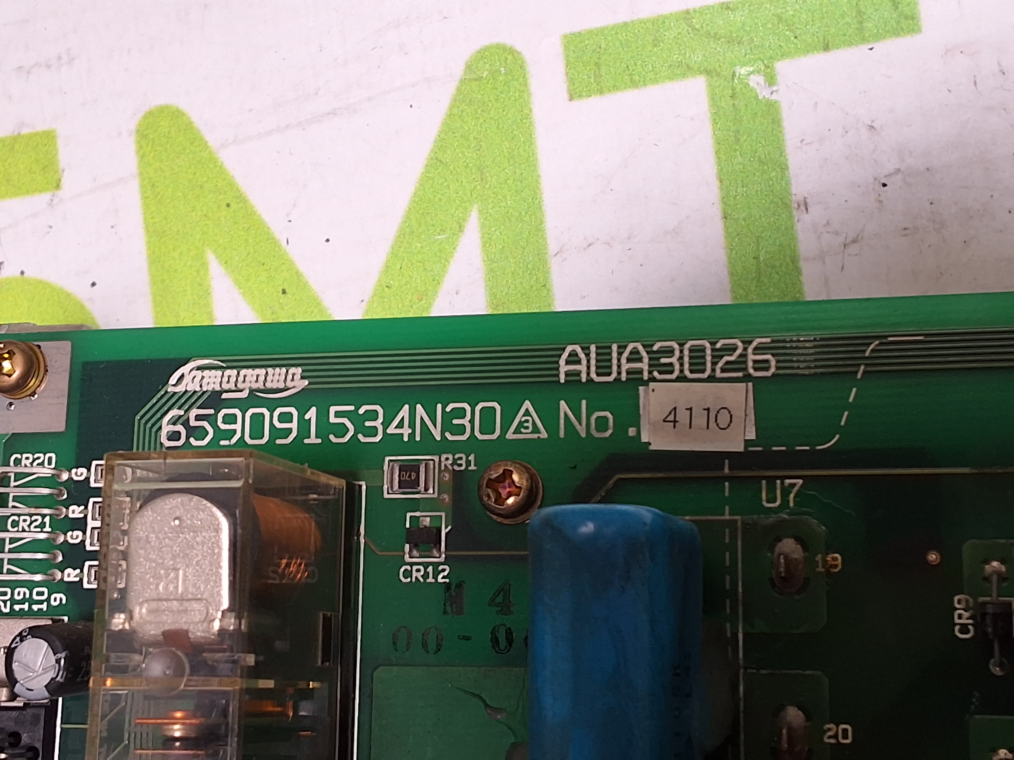 Used TAMAGAWA 659091534N30 JUKI SERVO AMP CONTROL CIRCUIT BOARD ASSEMBLY