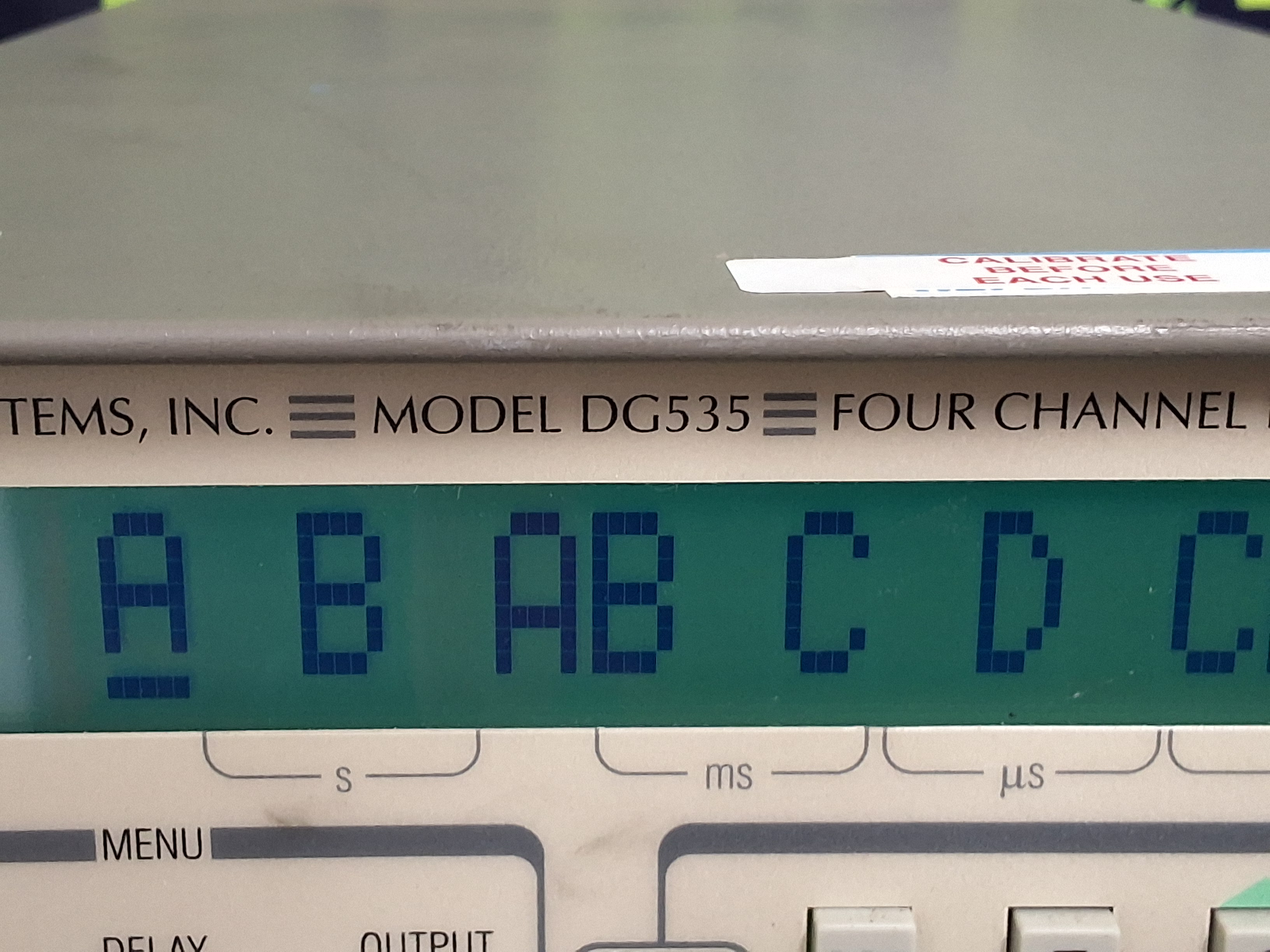 Used STANFORD RESEARCH SYSTEMS DG535 FOUR CHANNEL DIGITAL DELAY/PULSE GENERATOR