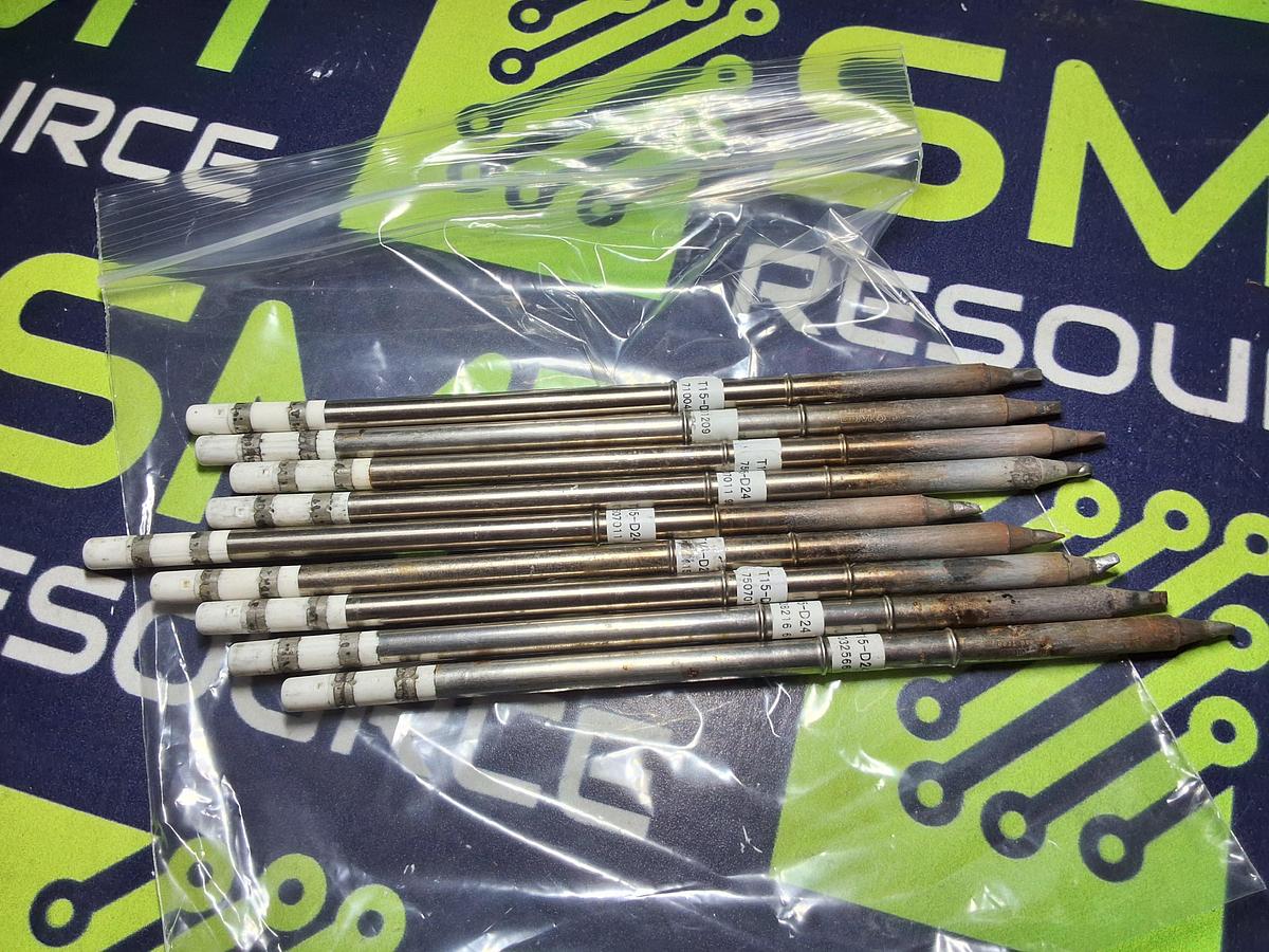Used HAKKO T15-D24 SOLDERING TIP; CHISEL 2.4 x 10mm 
