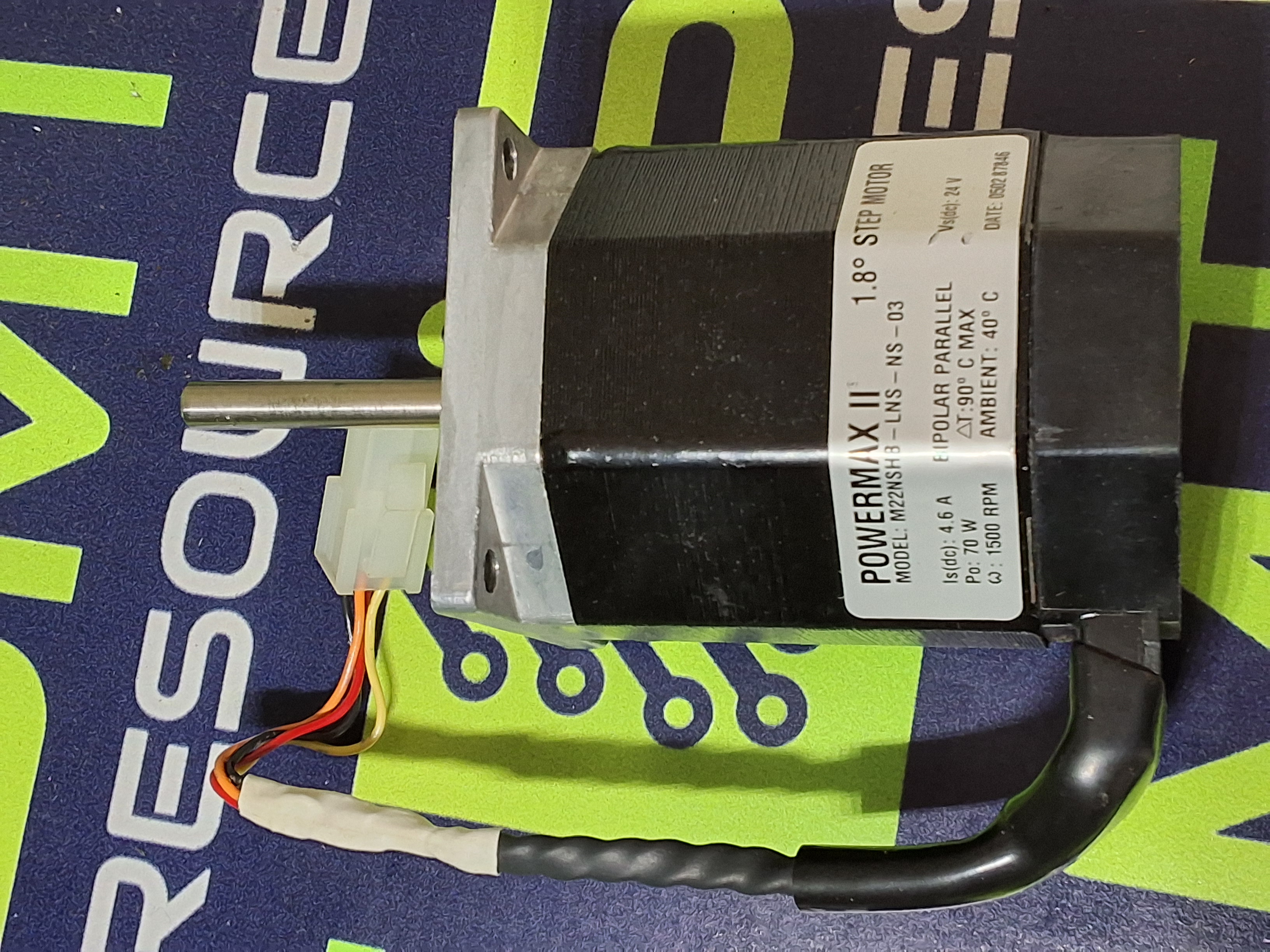 Used POWERMAX II M22NSHB-LNS-NS-03 STEP MOTOR