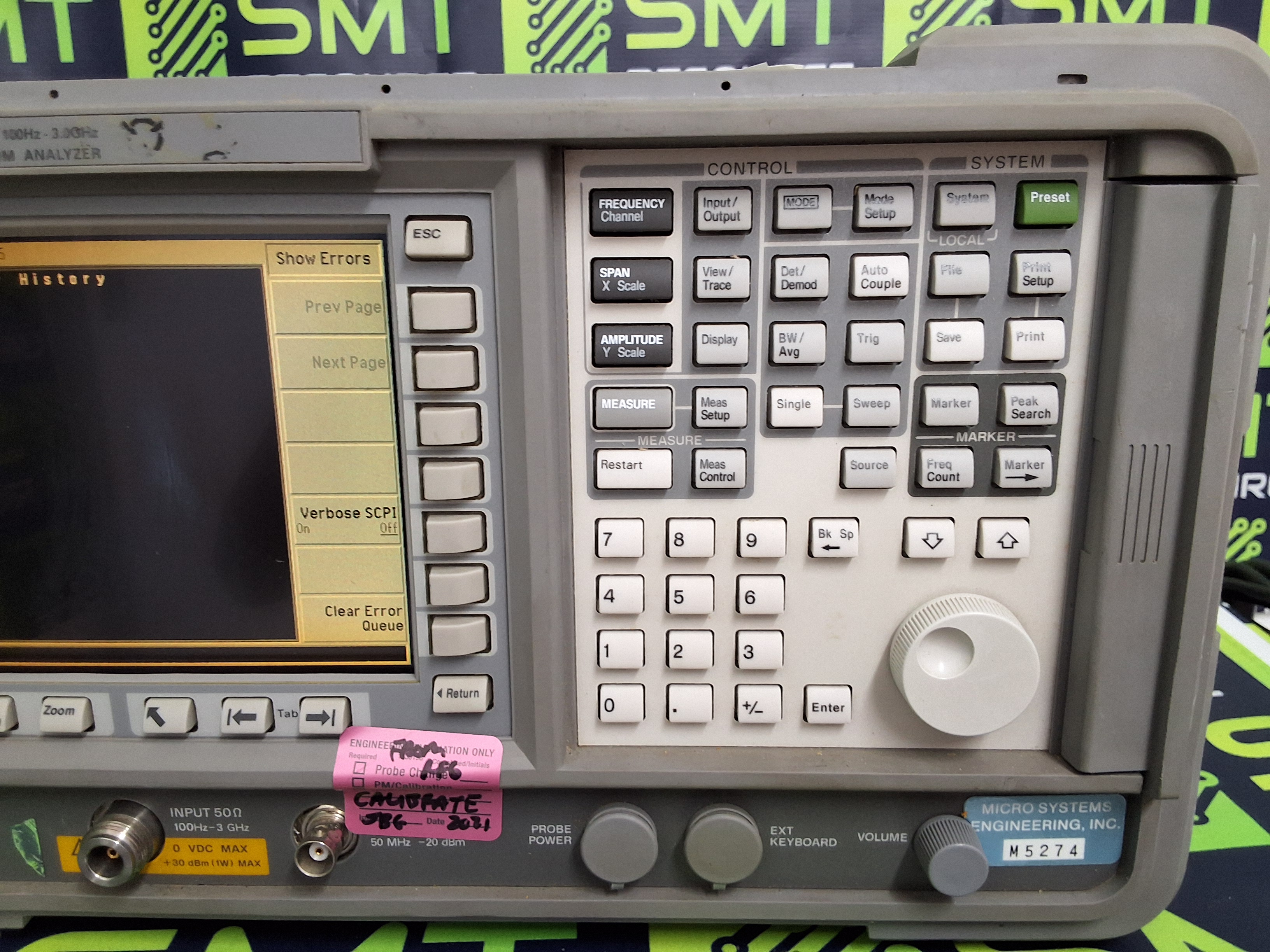 Used AGILENT E4402B ESA-E SERIES SPECTRUM ANALYZER 100Hz - 3.0GHz - MADE IN USA