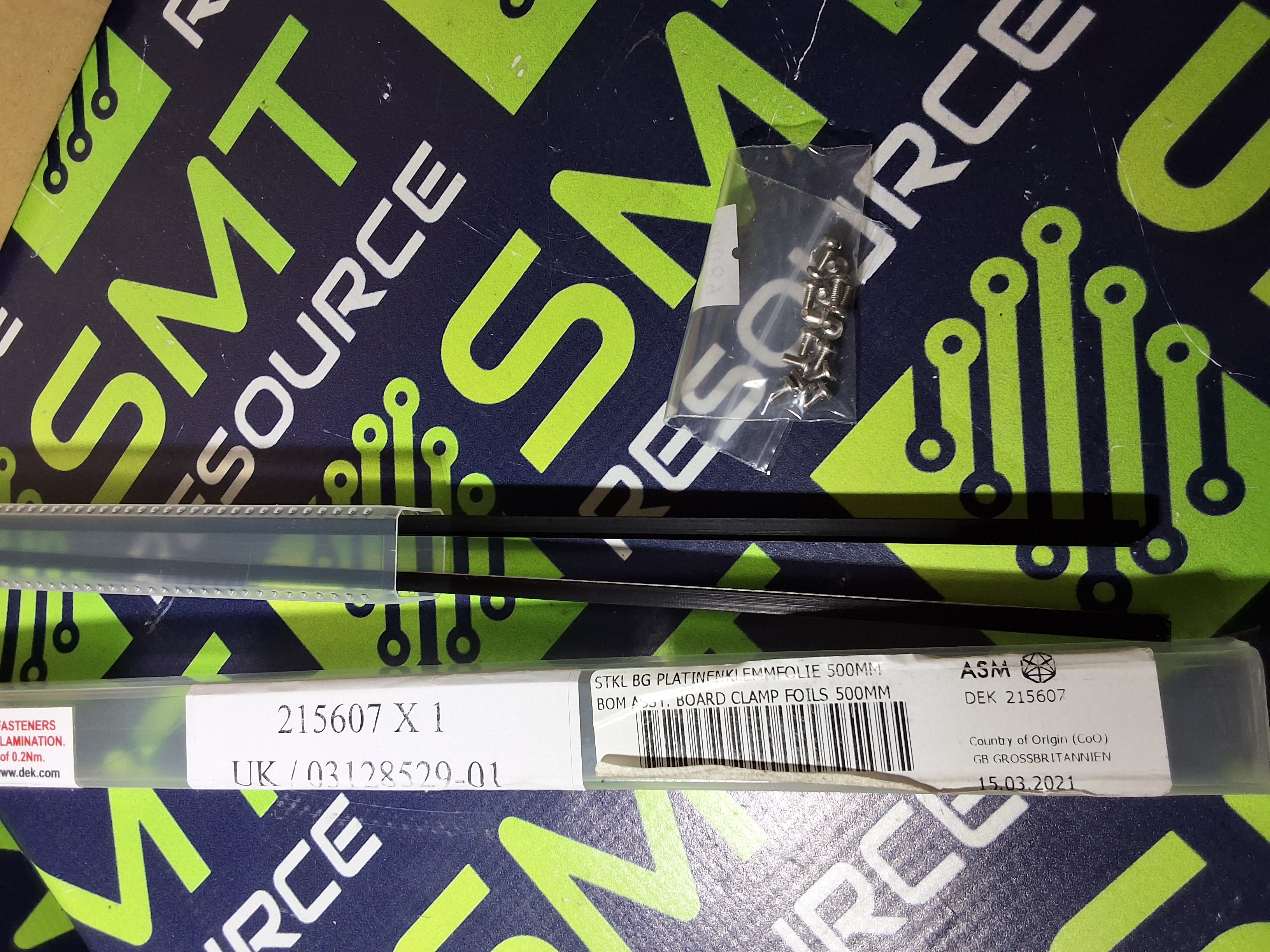 ASMPT DEK 215607 BOARD CLAMP FOIL 500mm