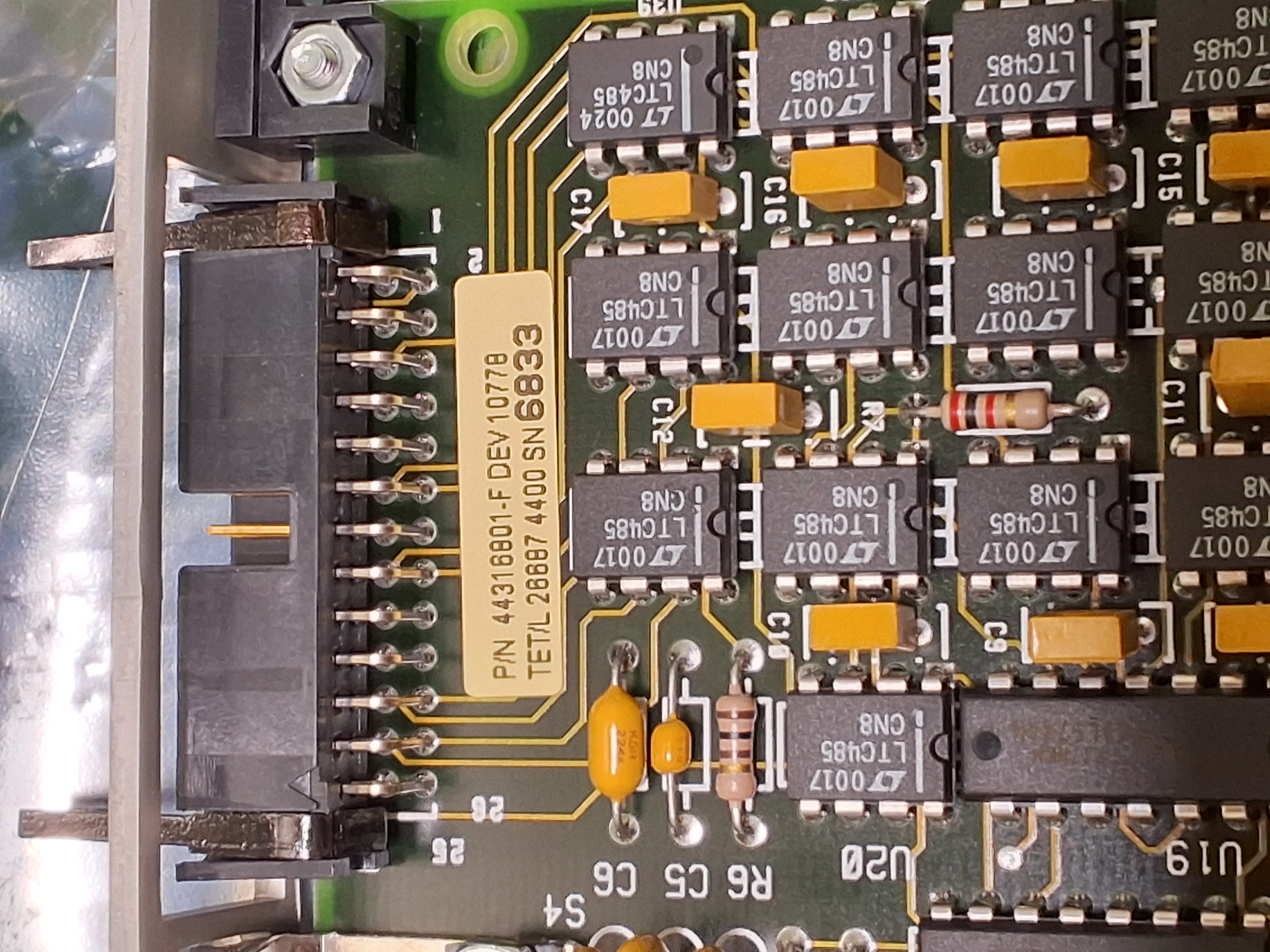 Used UNIVERSAL INSTRUMENTS 44316801 MM16 I/O ASM BOARD