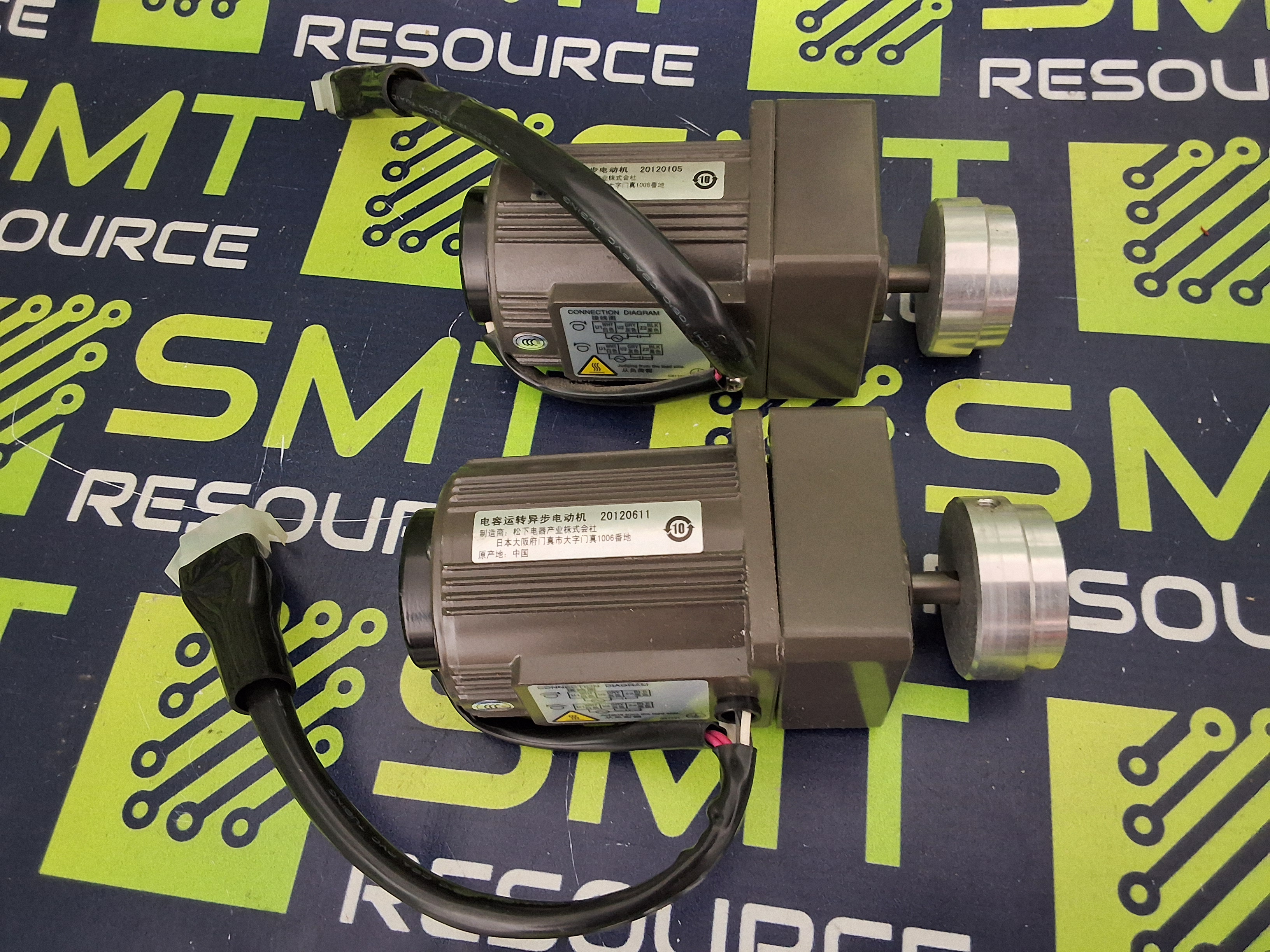 Used PANASONIC M61X6GV4GGA SINGLE PHASE INDUCTION MOTOR WITH PANASONIC MX6G12.5BA GEARHEAD