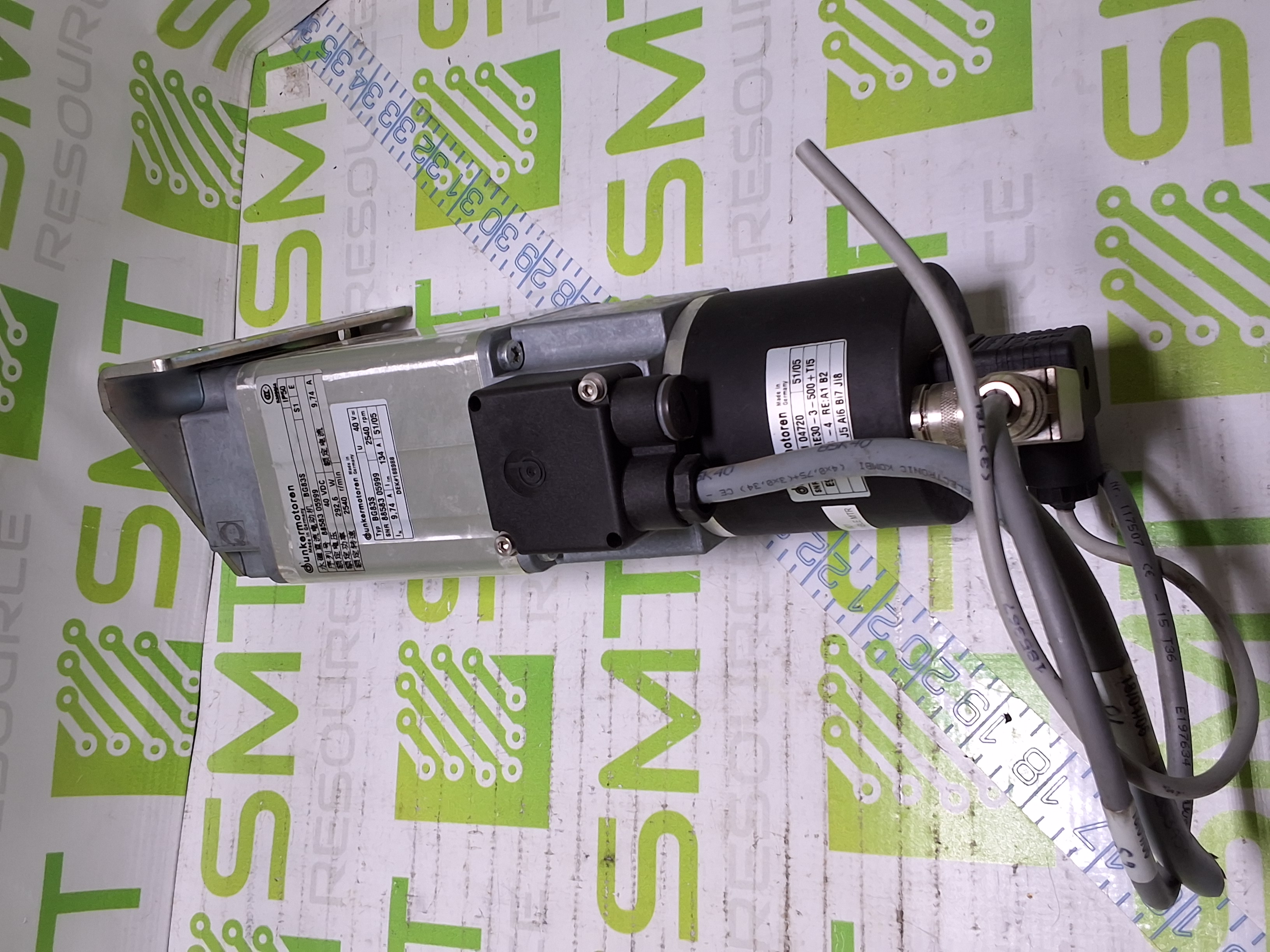 Used DEK DUNKERMOTOREN RISING TABLE MOTOR BG83S - 188988