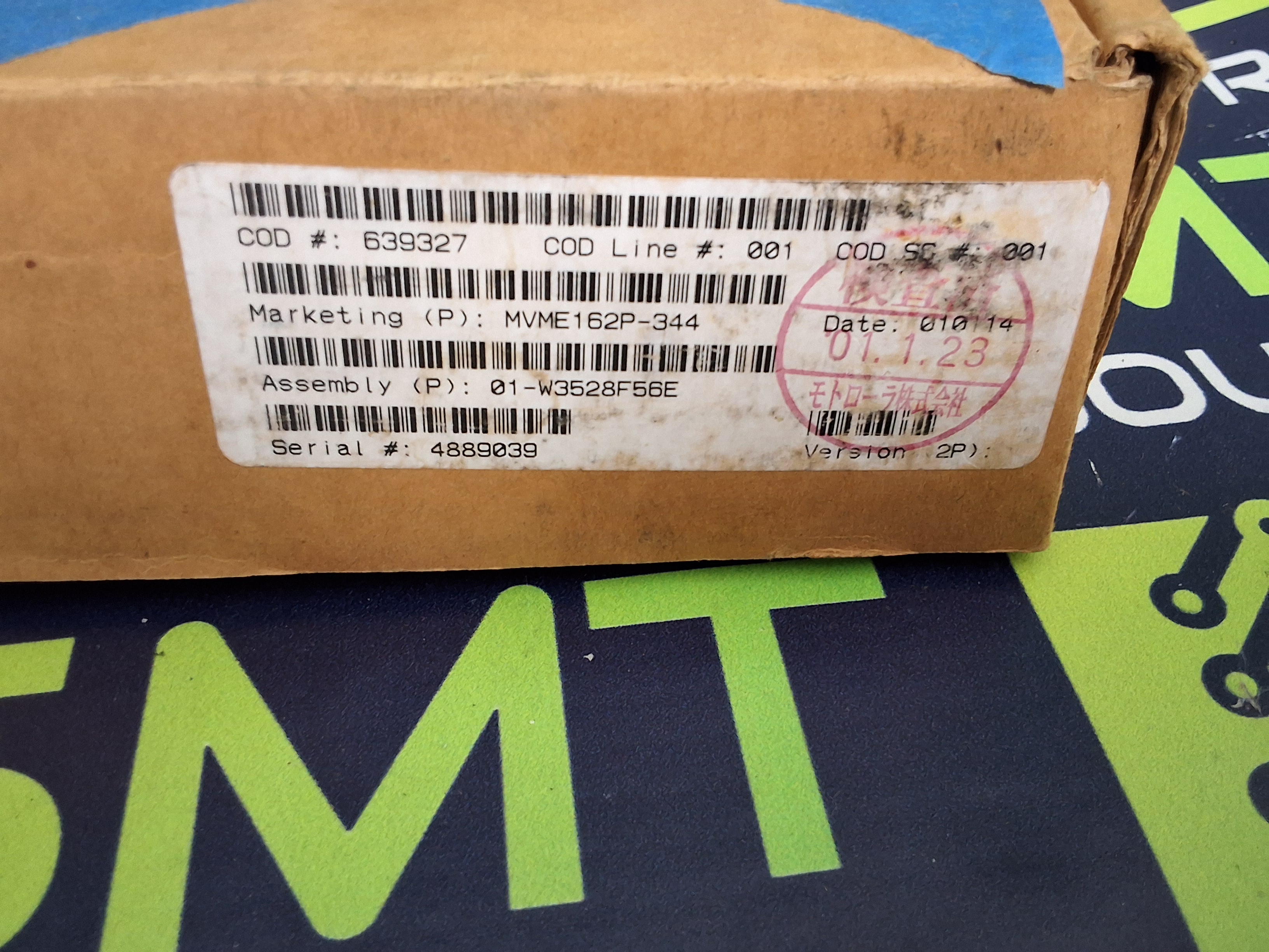 MOTOROLA MVME162P-344 VME BOARD