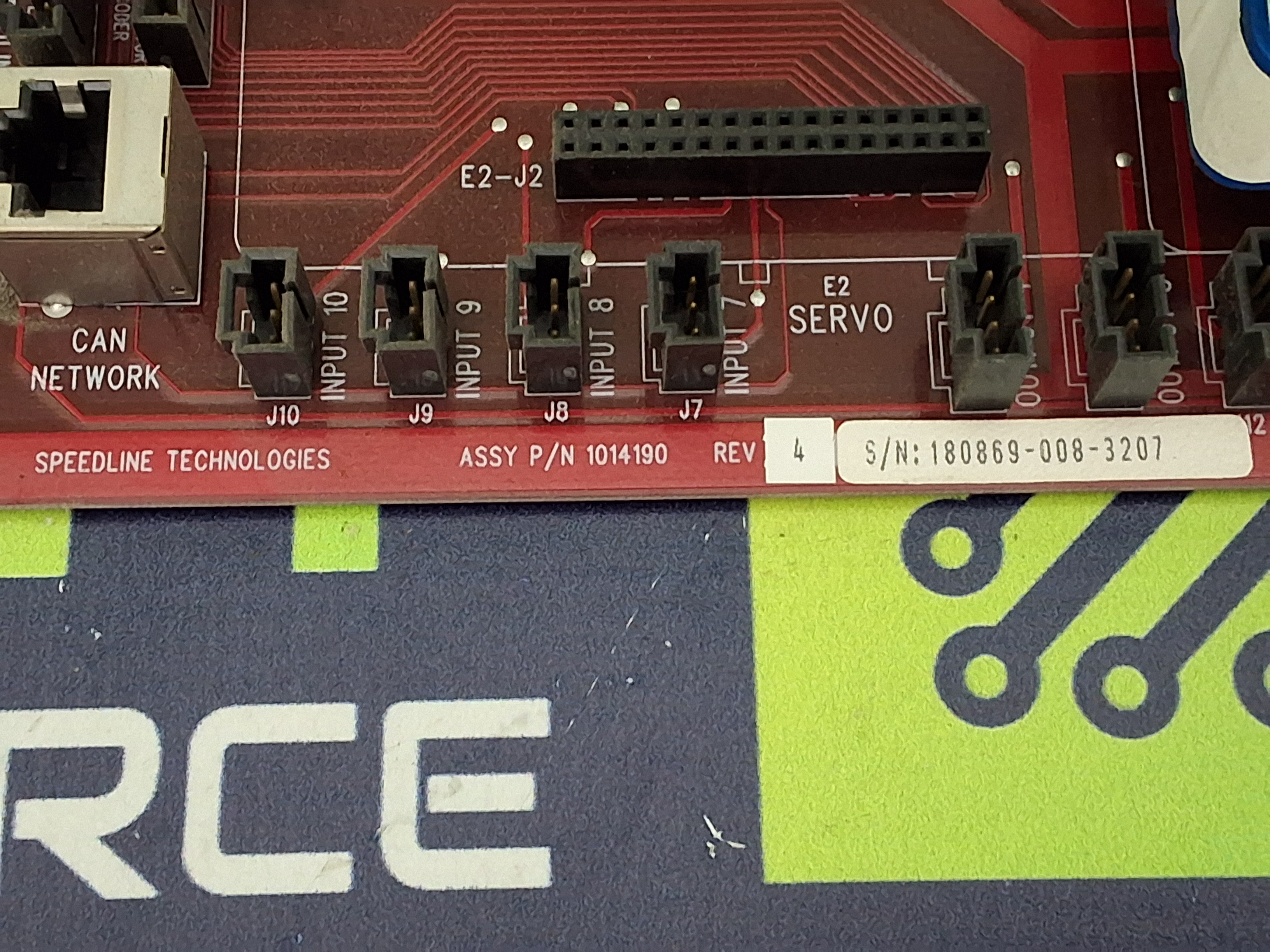 Used SPEEDLINE TECHNOLOGIES 1014190 SERVO DRIVE BOARD