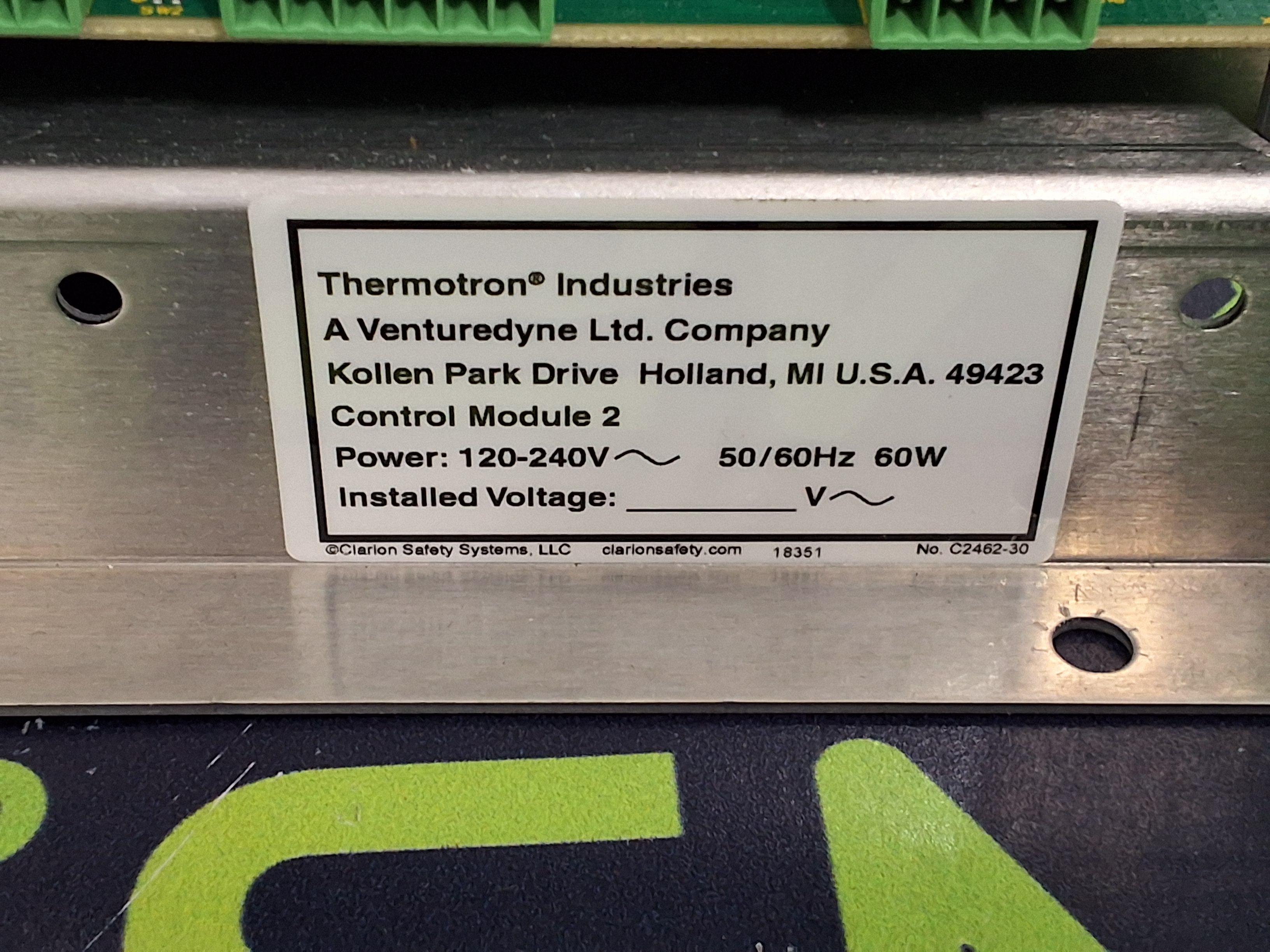 Used Thermotron 7800 CCM 1046318 Environmental Test Chamber Control Board Module Used