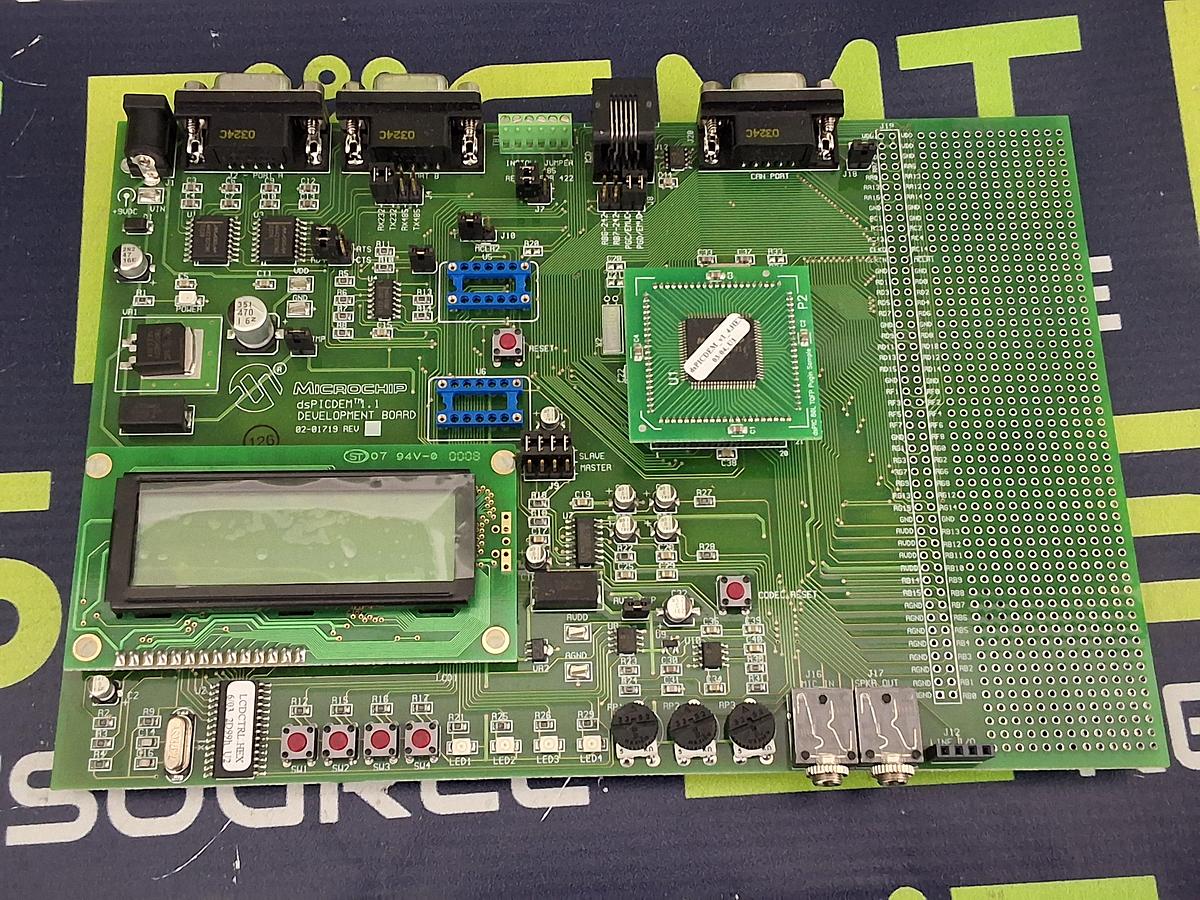 Used MICROCHIP 02-01719 dsPICDEM 1.1 DEVELOPMENT BOARD 05-01719AA ASSY# 02-01719-R2