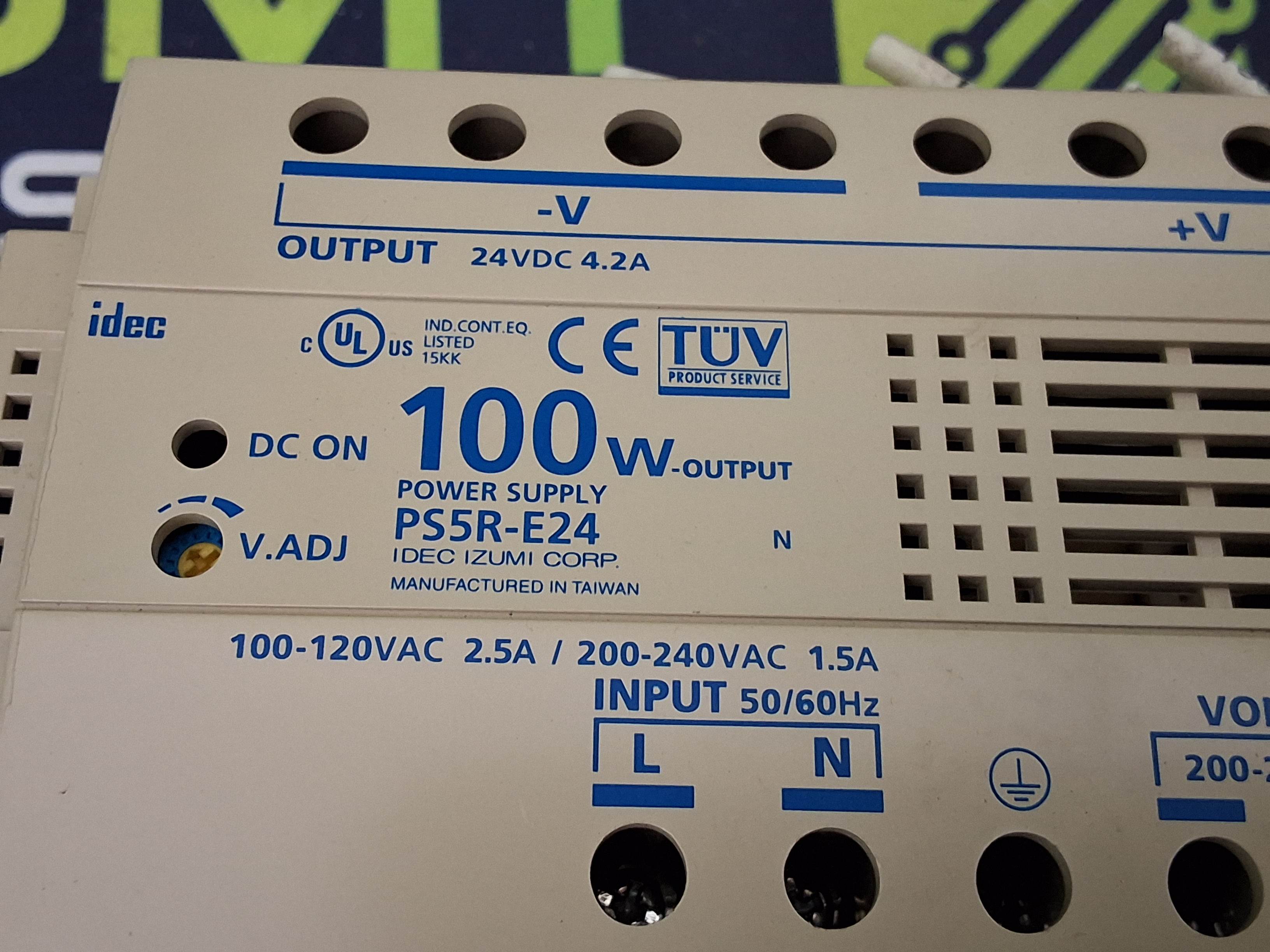 Used IDEC PS5R-E24 POWER SUPPLY 100W OUTPUT