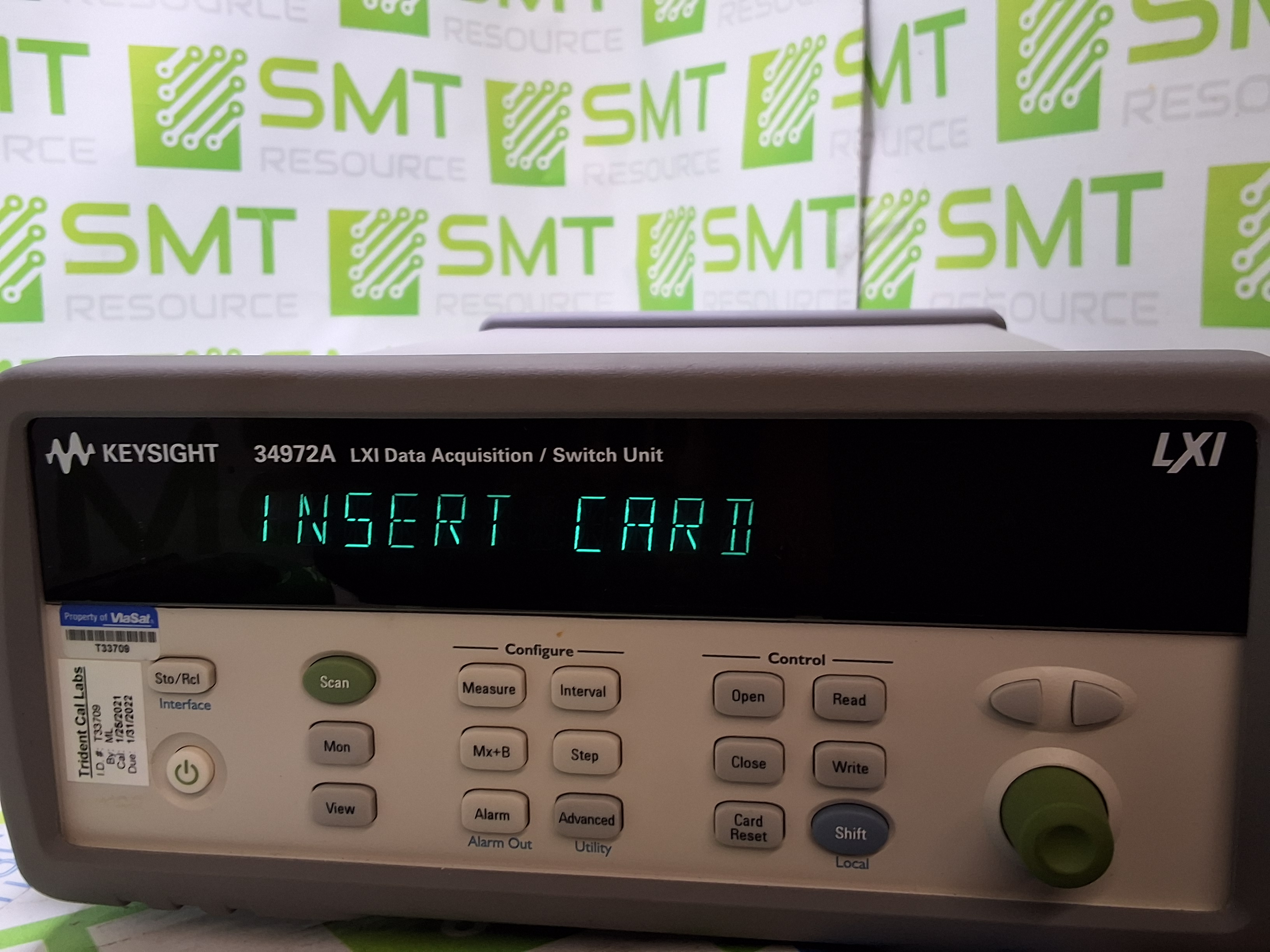 Used KEYSIGHT / AGILENT 34972A LXI DATA ACQUISITION / SWITCH UNIT