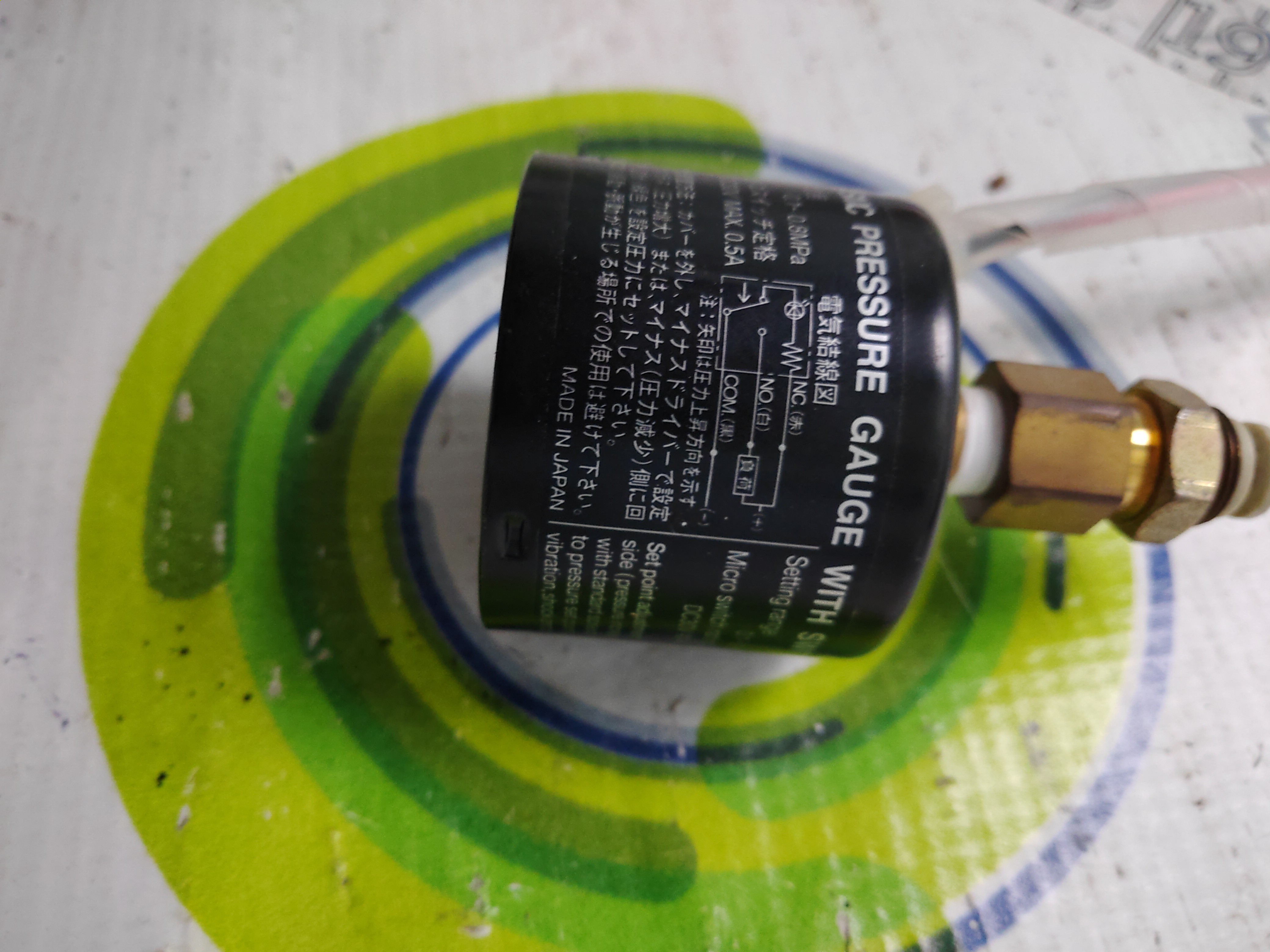 Used SMC GP46 J2102081 QA2CV01 PRESSURE GAUGE WITH SWITCH for Sale at