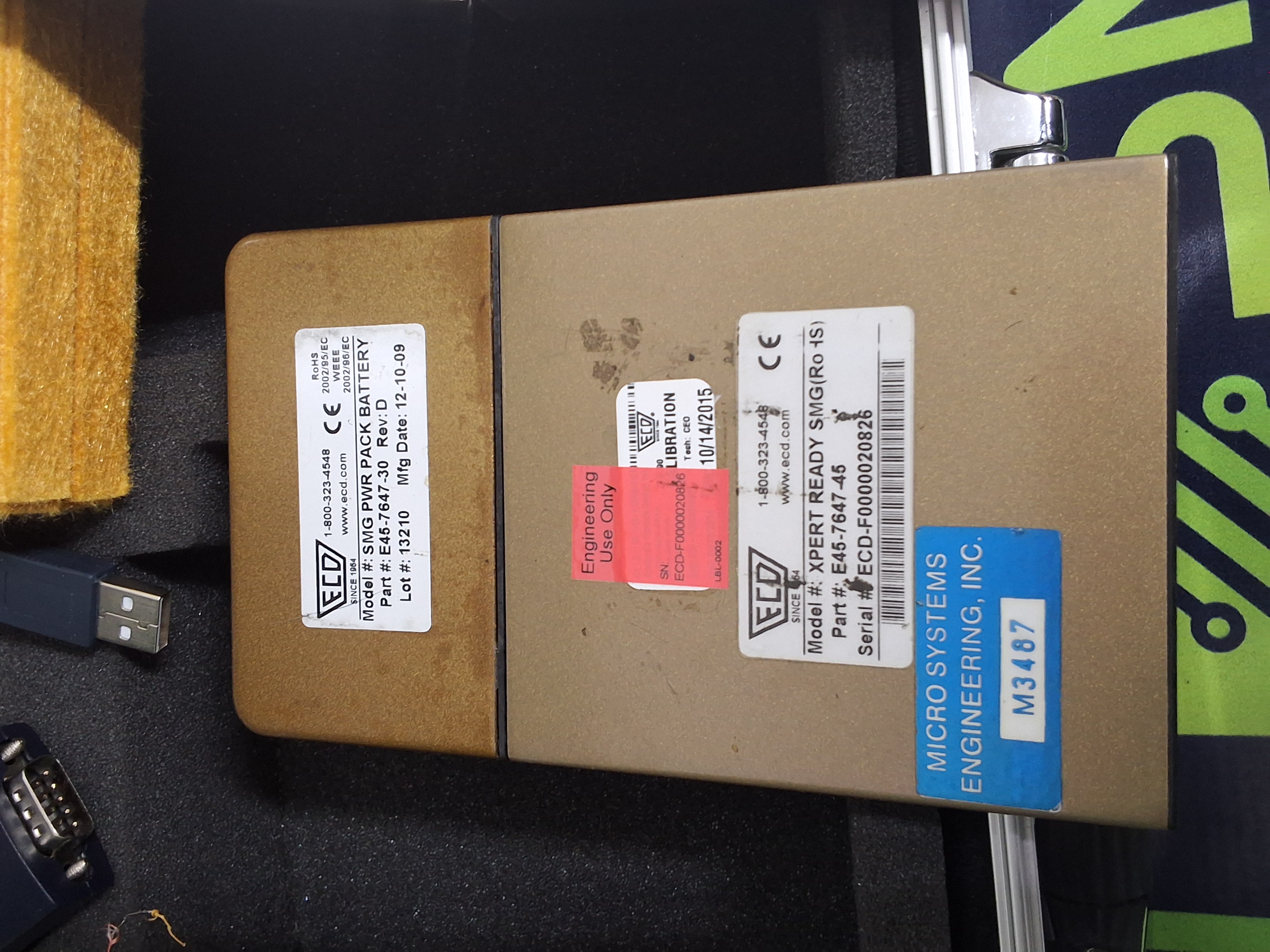 Used ECD SUPER M.O.L.E. GOLD THERMAL RADIO FREQUENCY PROFILER KIT E45-7647-45