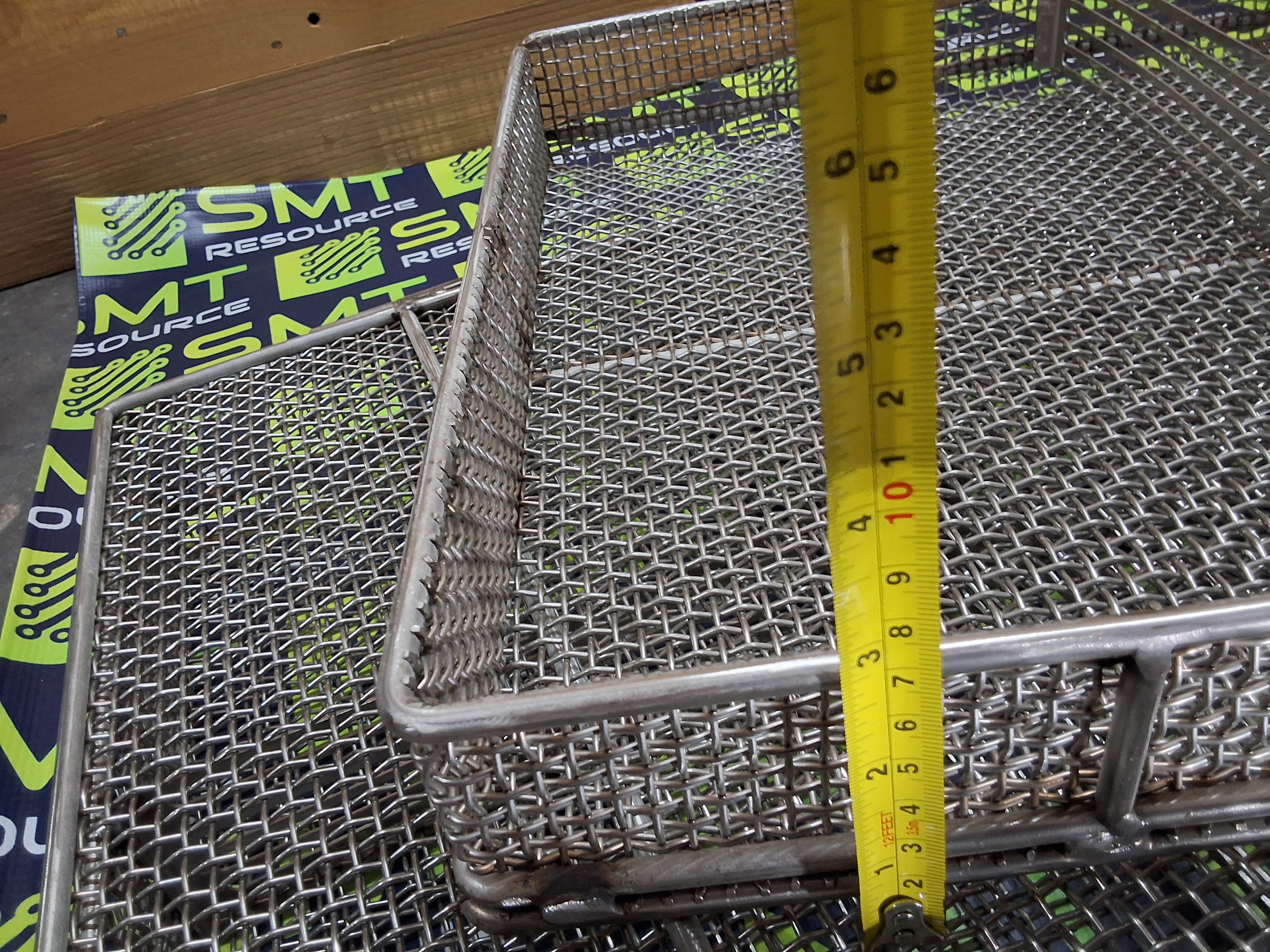 Used STAINLESS STEEL WIRE MESH PCB WASH BASKET 