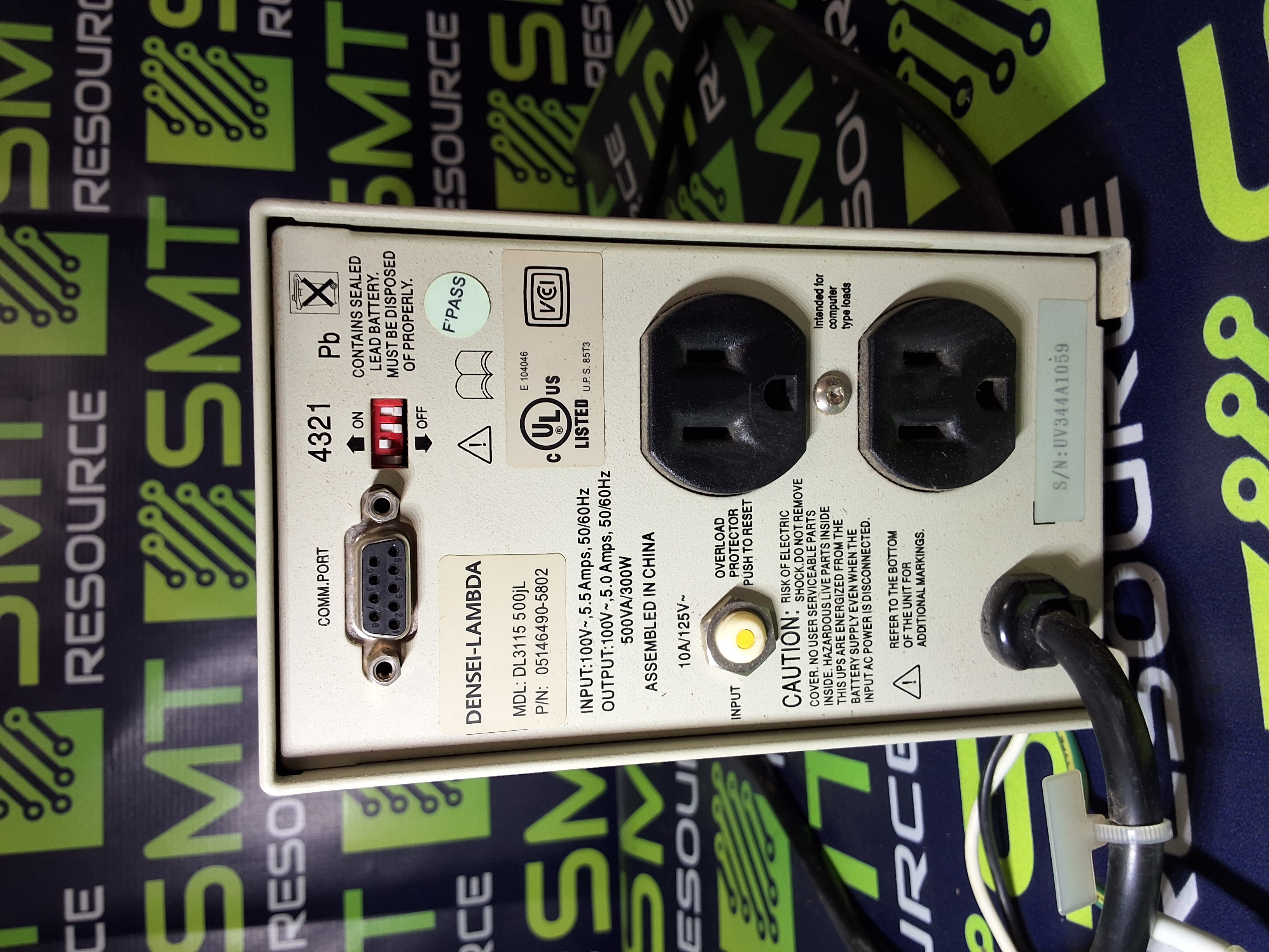 Used DENSEI-LAMBDA DL3115 500jL POWER SUPPLY 500VA/300W