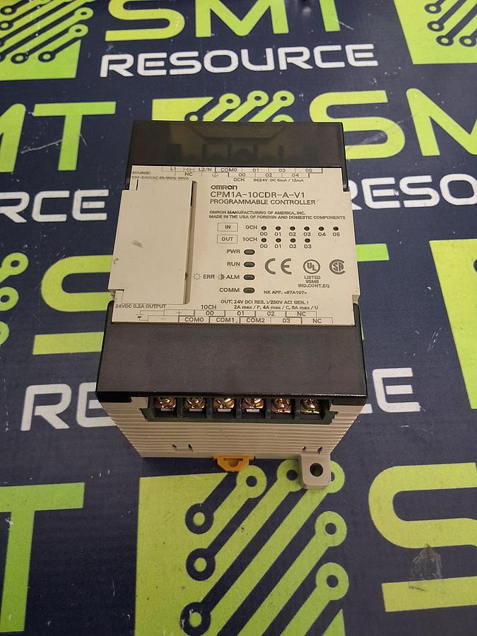 Used OMRON CPM1A-10CDR-A-V1 PROGRAMMABLE CONTROLLER 24VDC