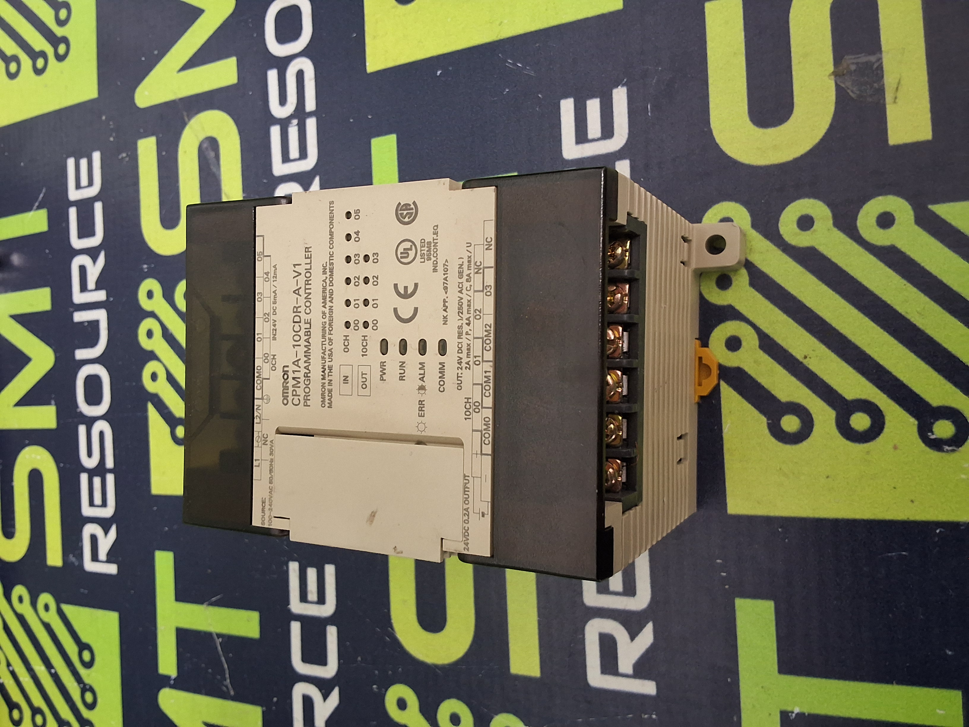 Used OMRON CPM1A-10CDR-A-V1 PROGRAMMABLE CONTROLLER 24VDC