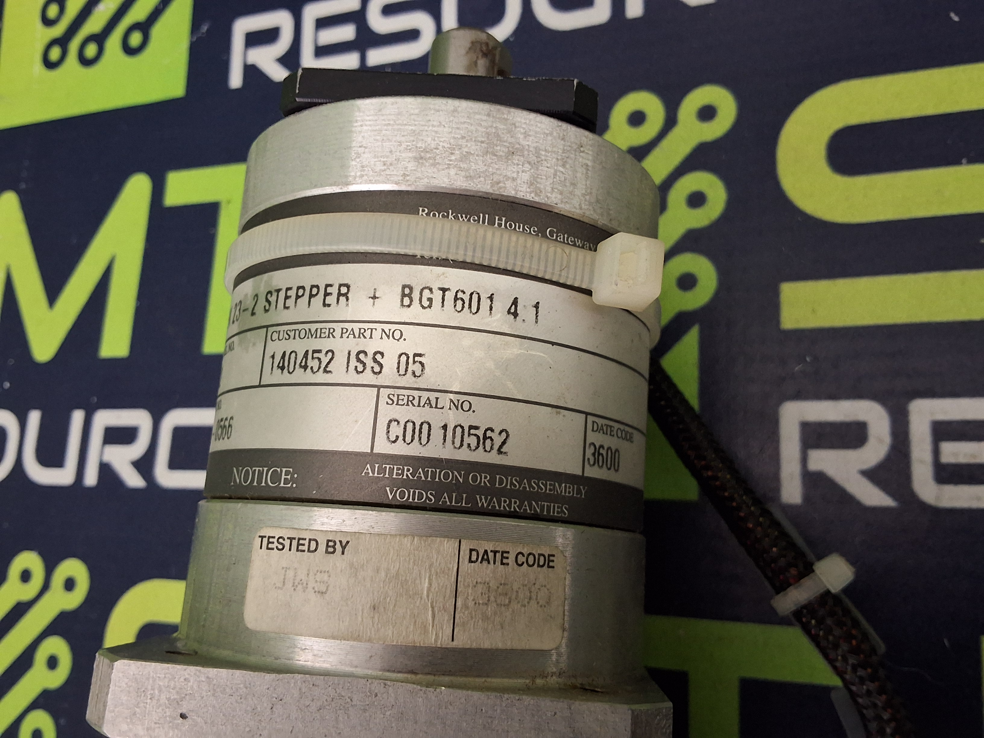 Used ROCKWELL DEK 23-2 STEPPER+BGT601 4:1 SERVO MOTOR 43-0566