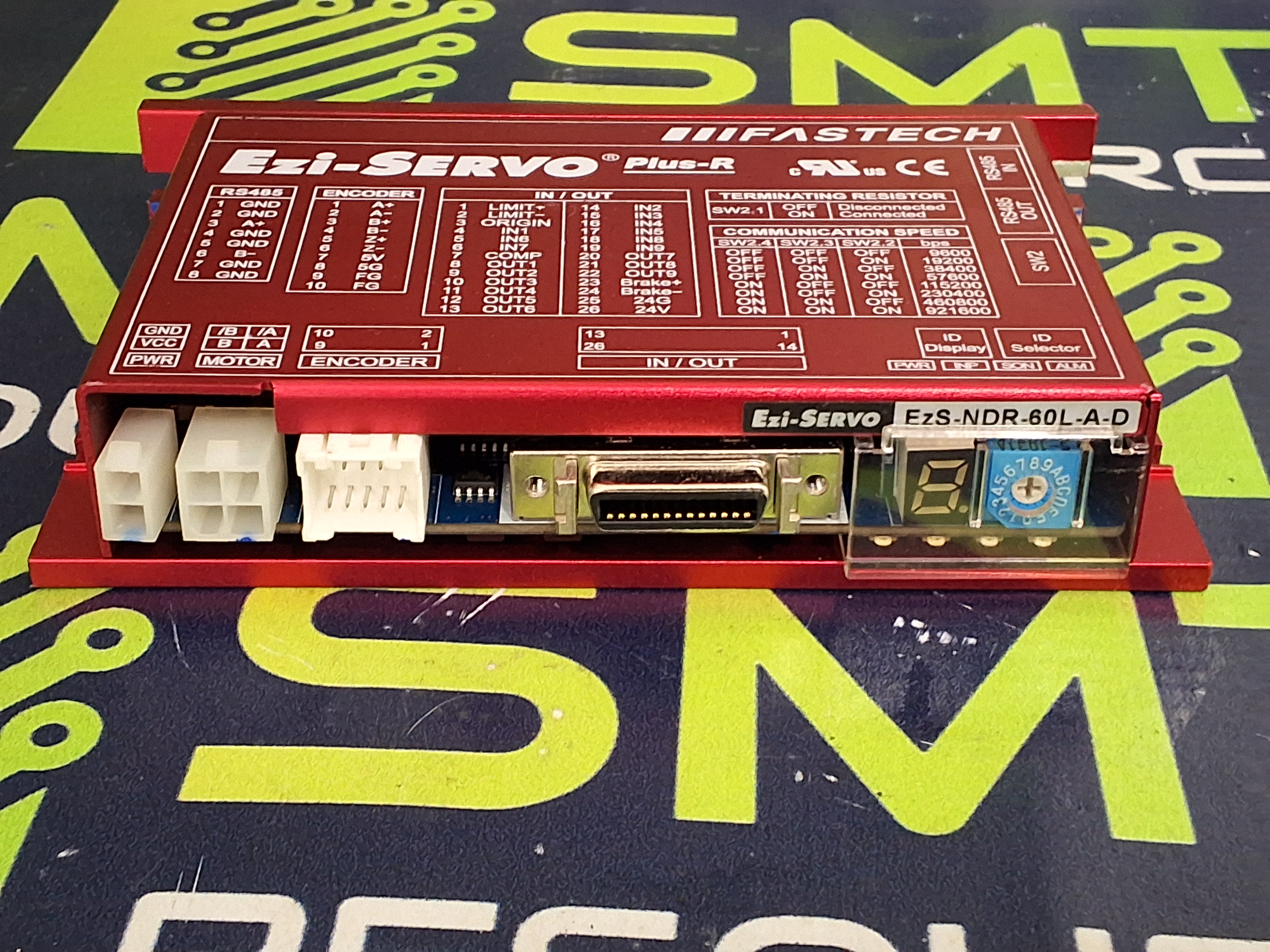 Used FASTECH EzS-NDR-60L-A-D Ezi-SERVO Plus-R CLOSED LOOP STEPPING SYSTEM 24VDC 4A