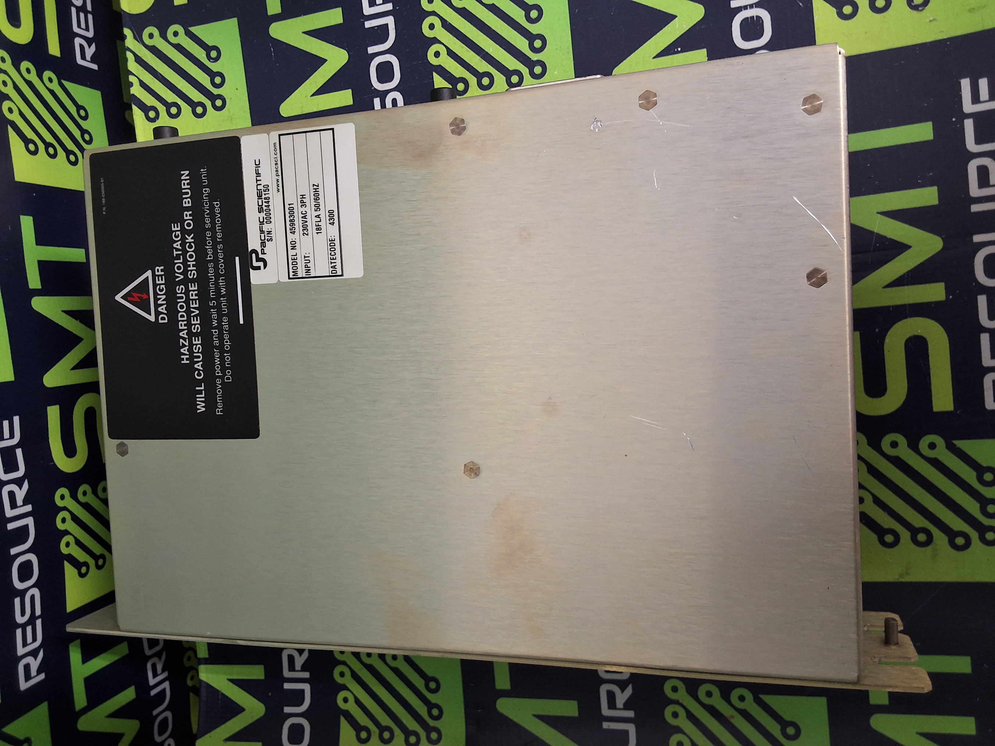 Used PACIFIC SCIENTIFIC SC904 SERVO DRIVE 45983001 230VAC 3-PHASE 50/60Hz