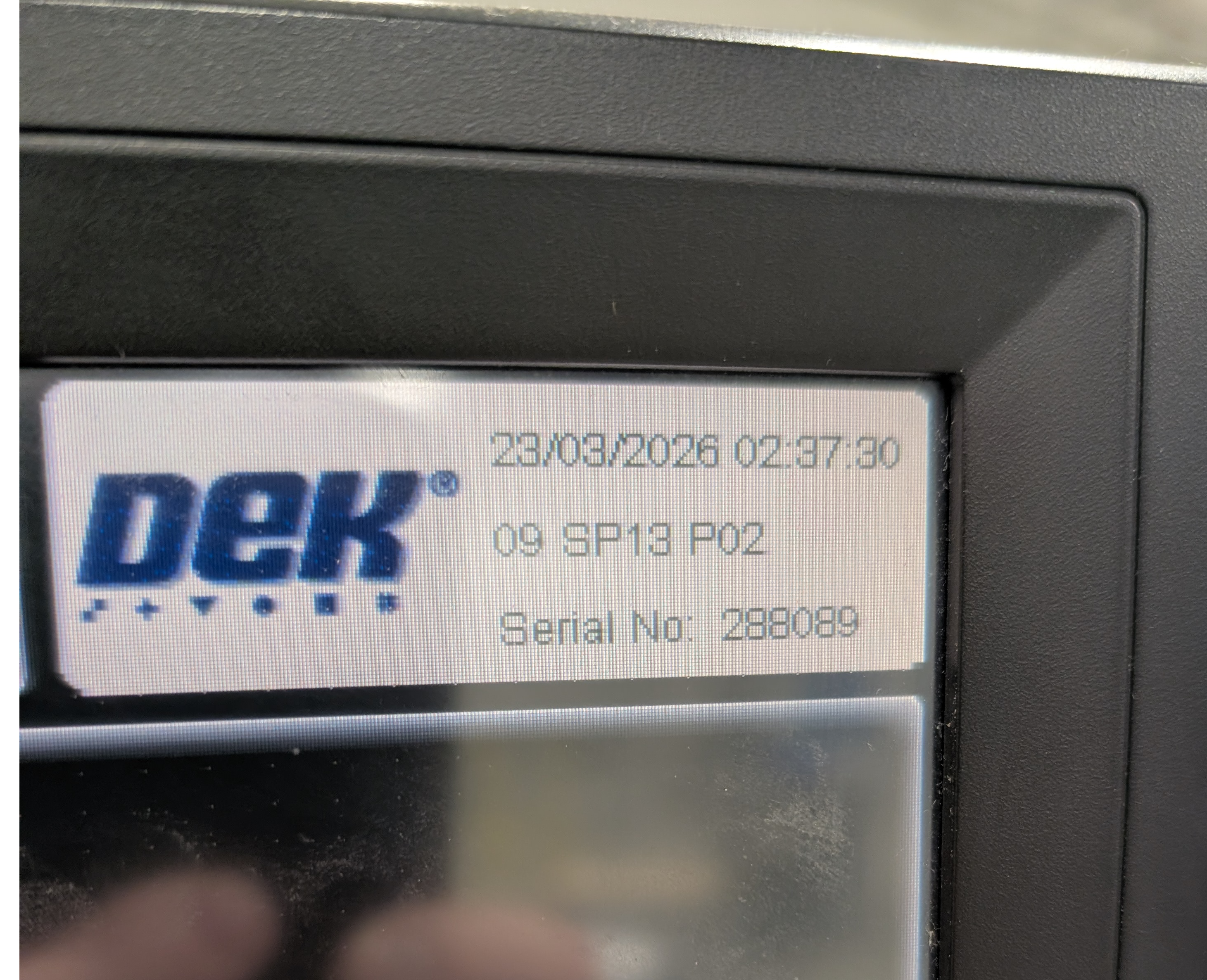 Used Dek Horizon 01i Stencil Printer