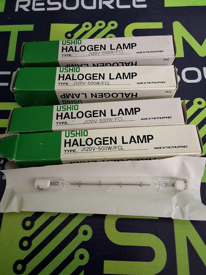 USHIO J120V-500W/FCL HALOGEN LIGHT BULB 500W 12V - LOT OF 4 - BRAND NEW