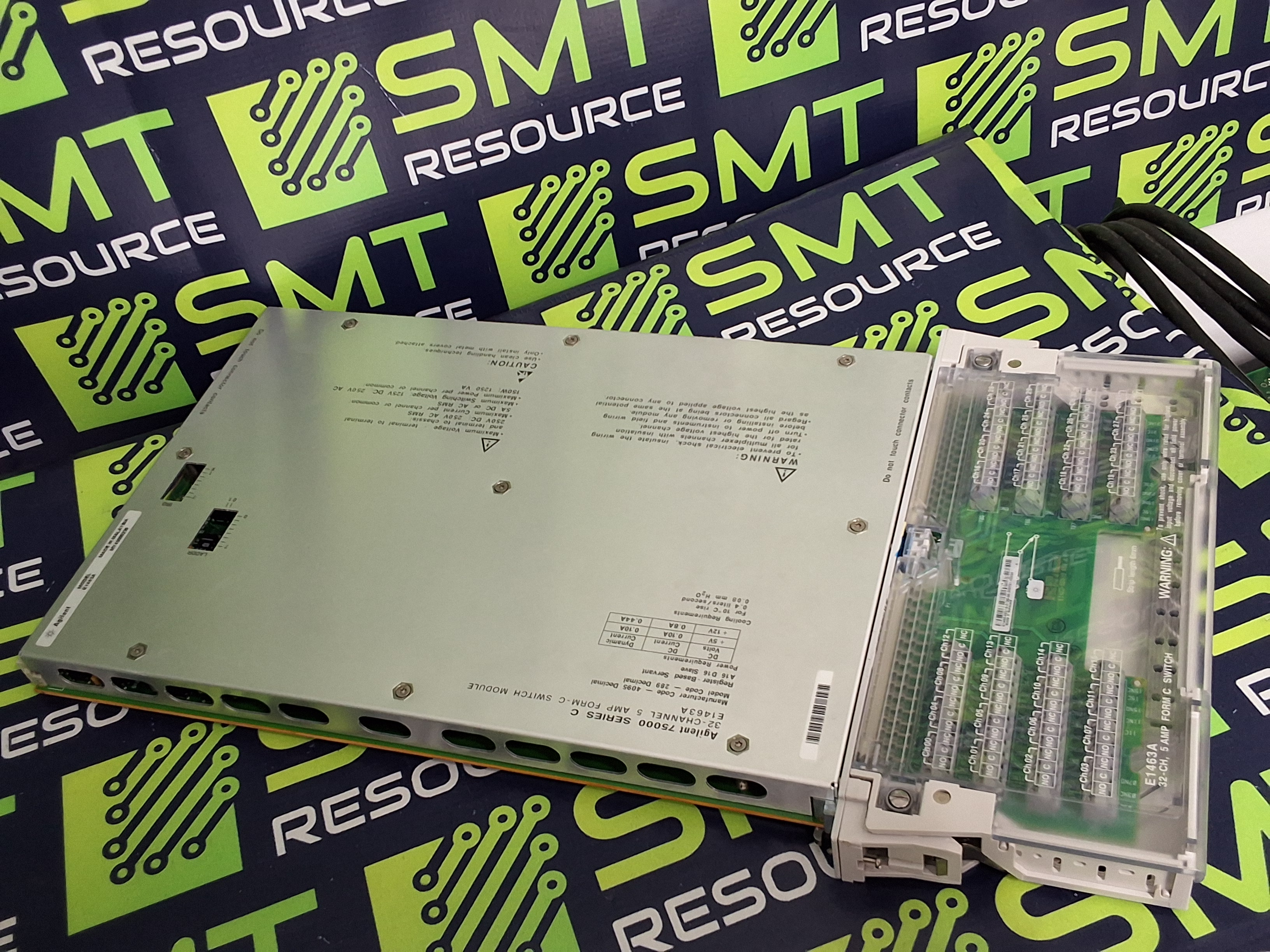 Used AGILENT 75000 SERIES C E1463A 32-CHANNEL 5 AMP FORM - C SWITCH MODULE