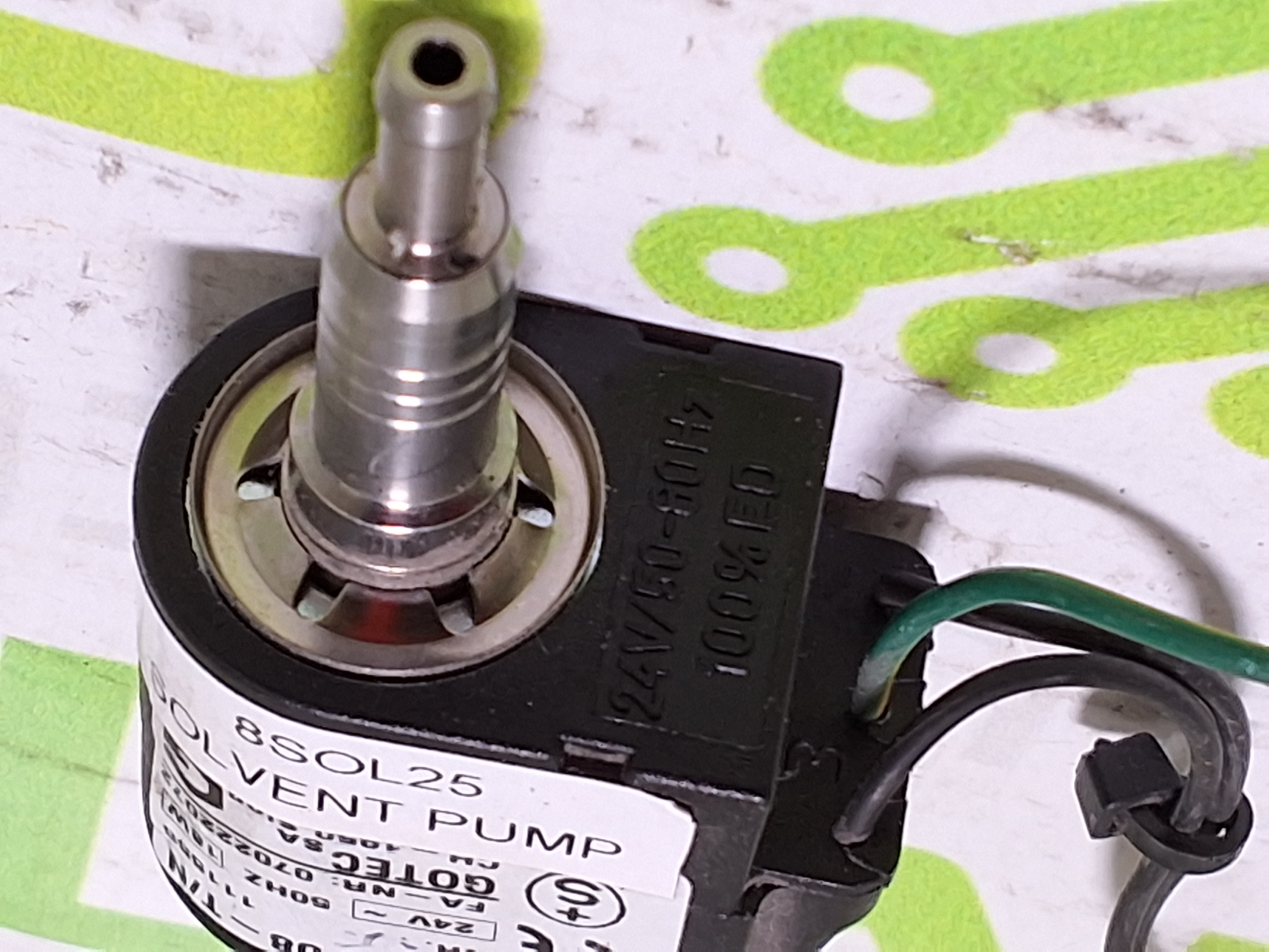 Used EMX 08-T/N GOTEC MINIATURE SOLVENT PUMP 