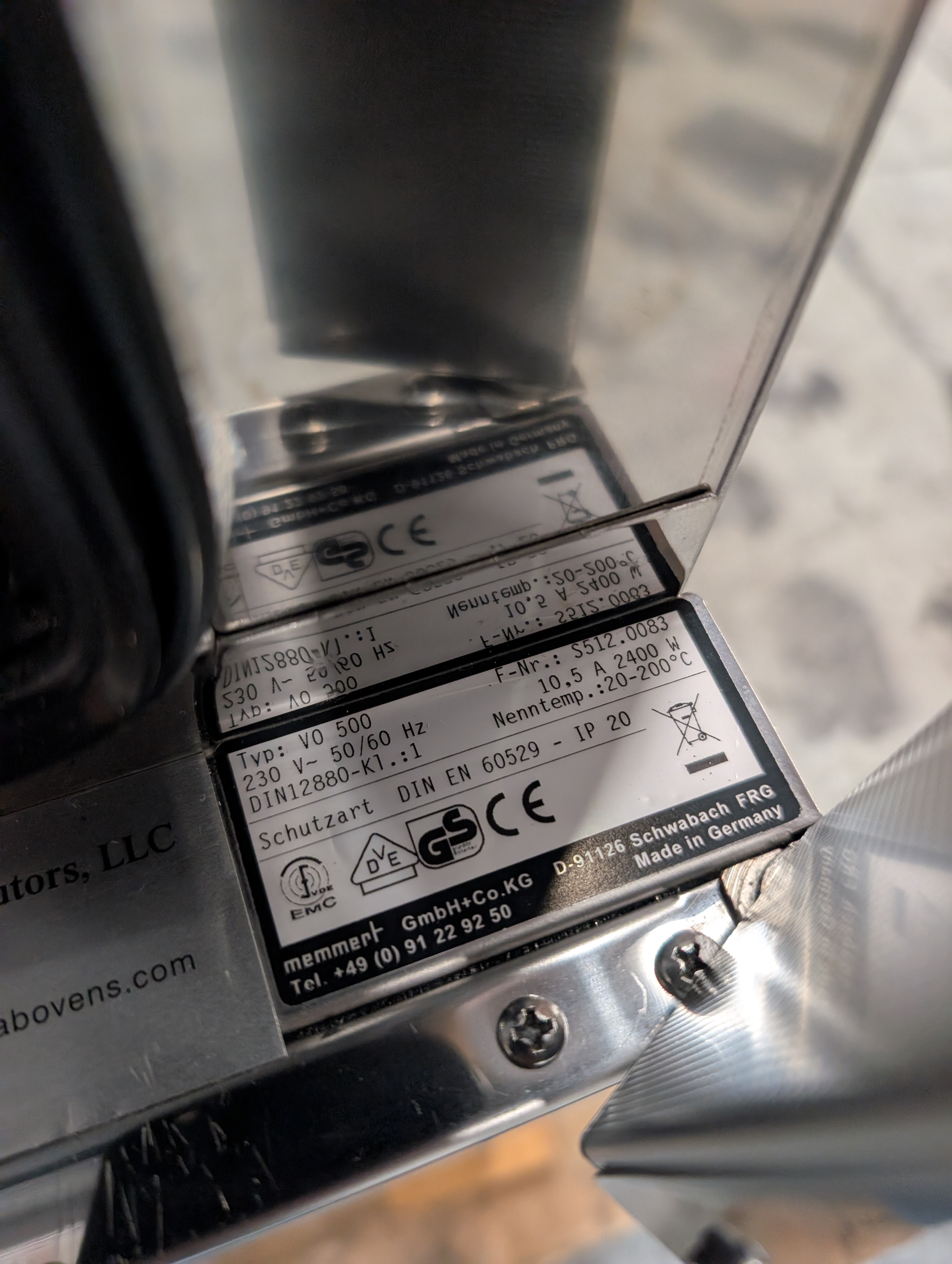 Used Memmert VO 500 Vacuum Oven