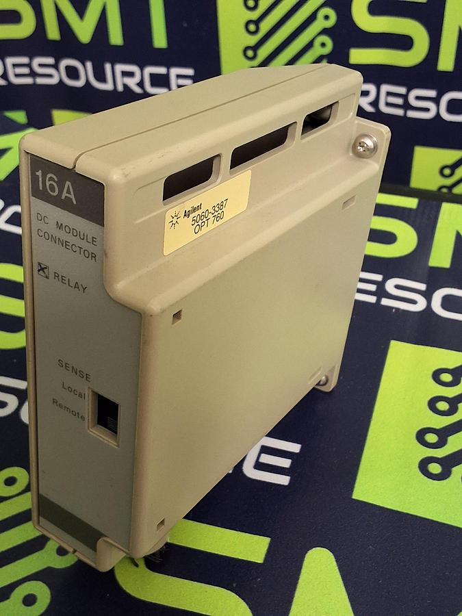 Used AGILENT 5060-3387 OPT 760 16A DC MODULE CONNECTOR RELAY
